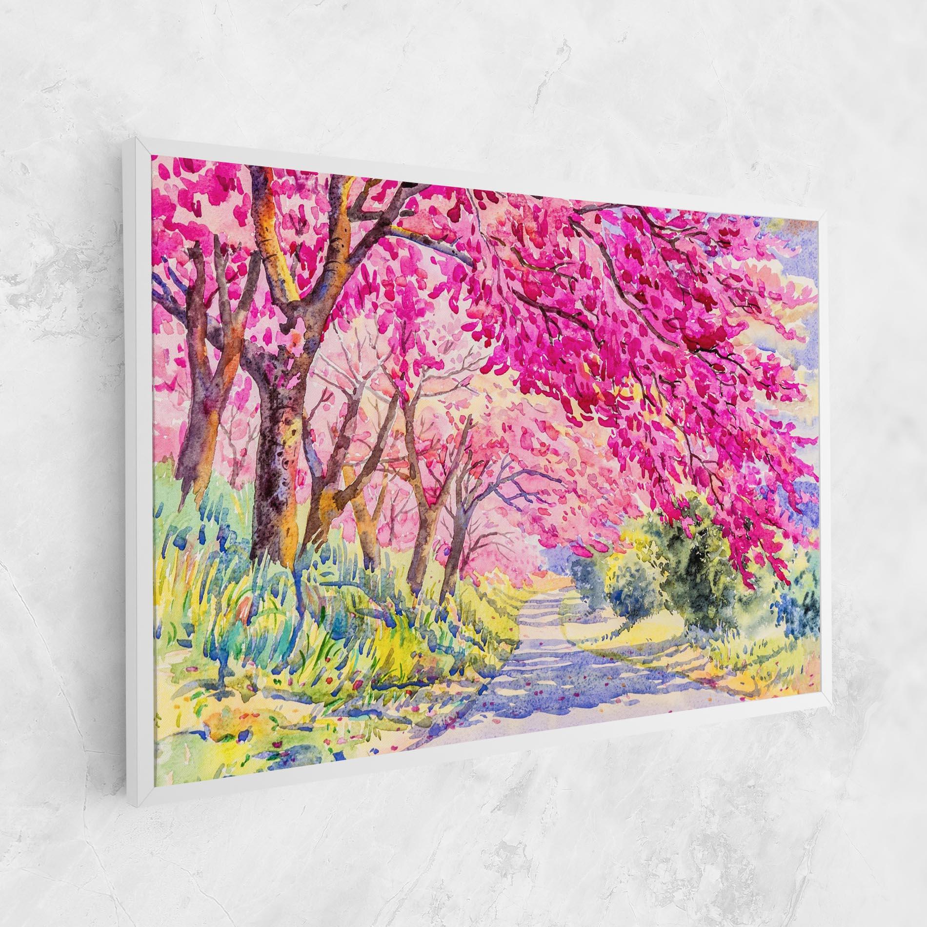 Tablou Canvas Pink Trees Art mockup 1