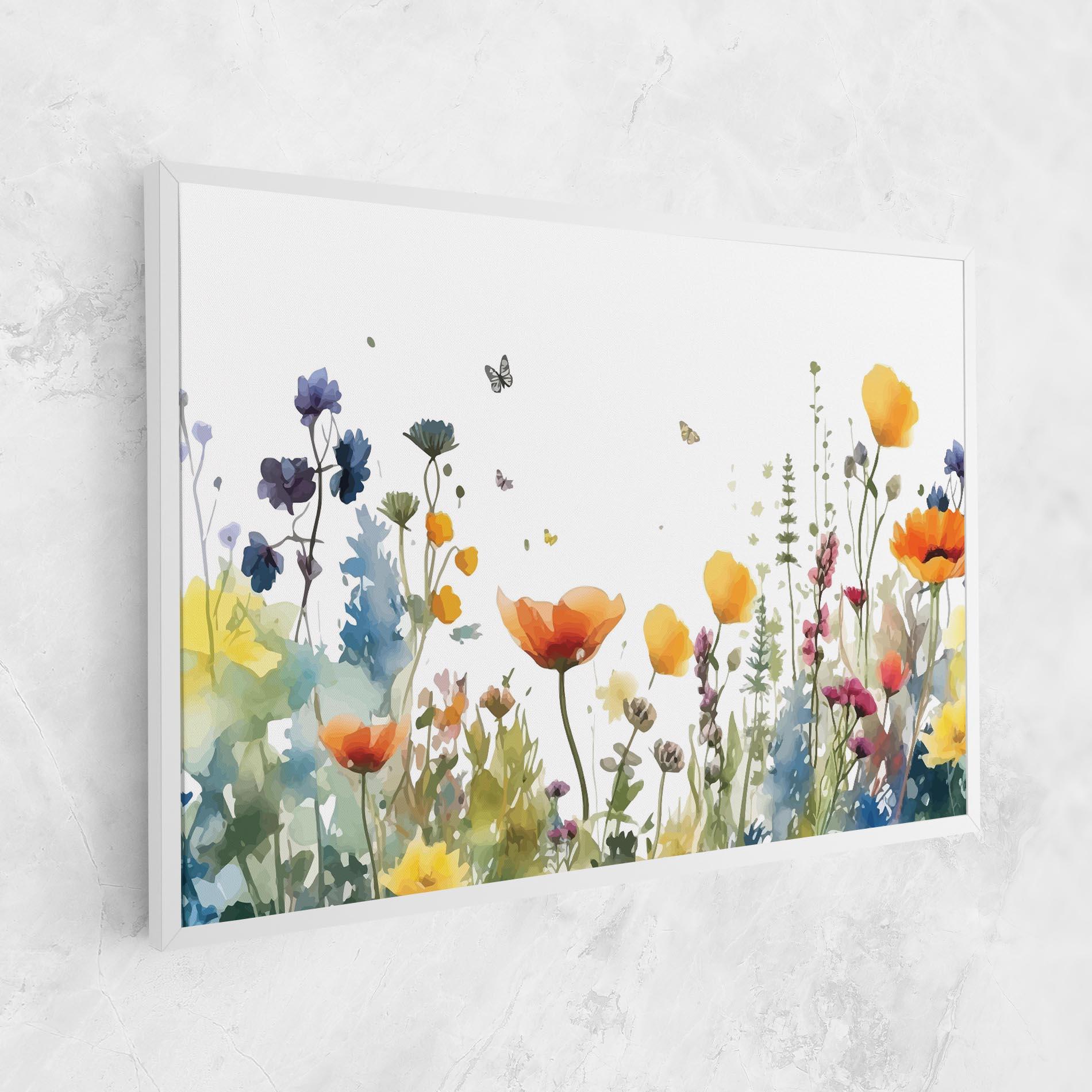 Tablou Canvas Watercolor Spring Flowers mockup 1