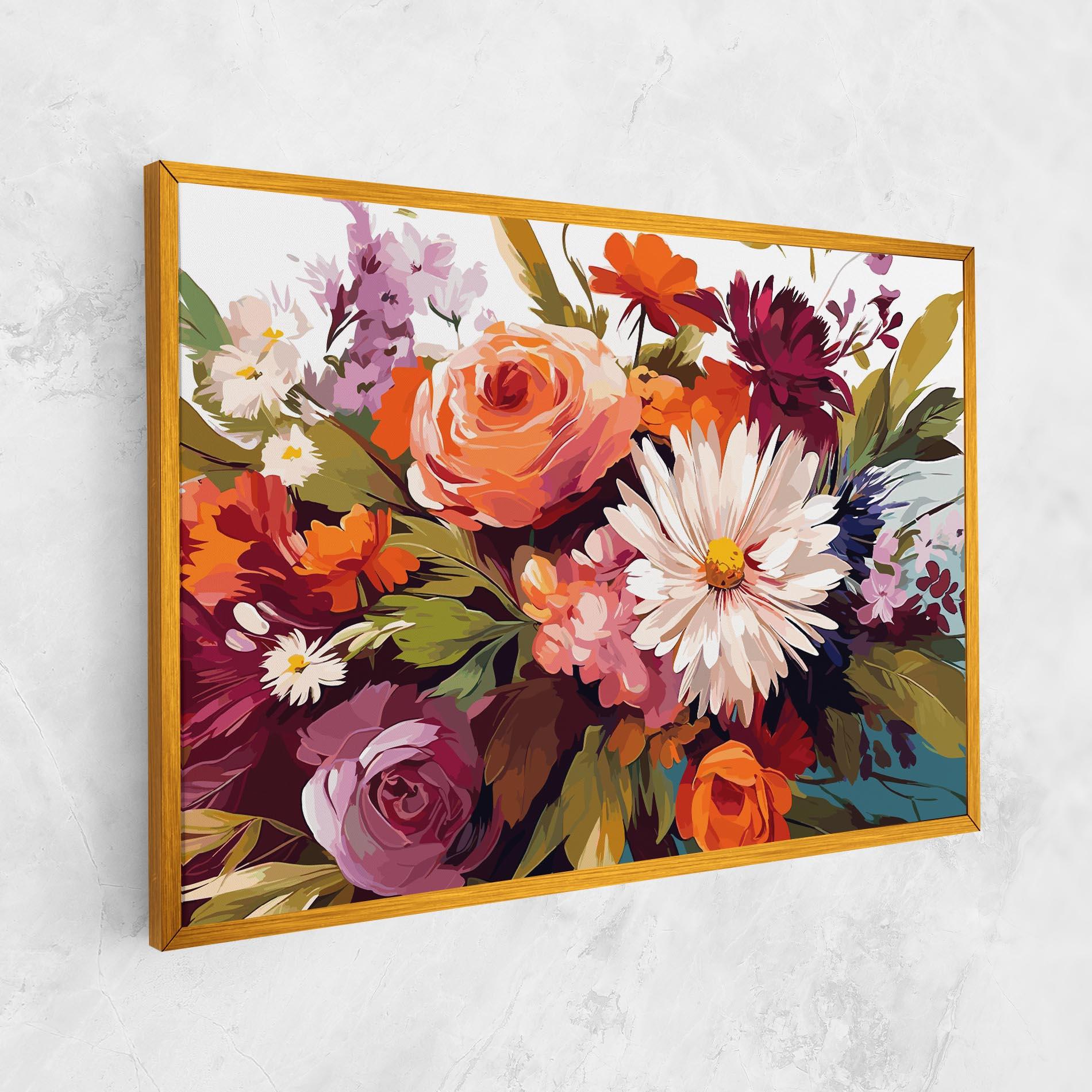 Tablou Canvas Cream Orange Spring mockup 1