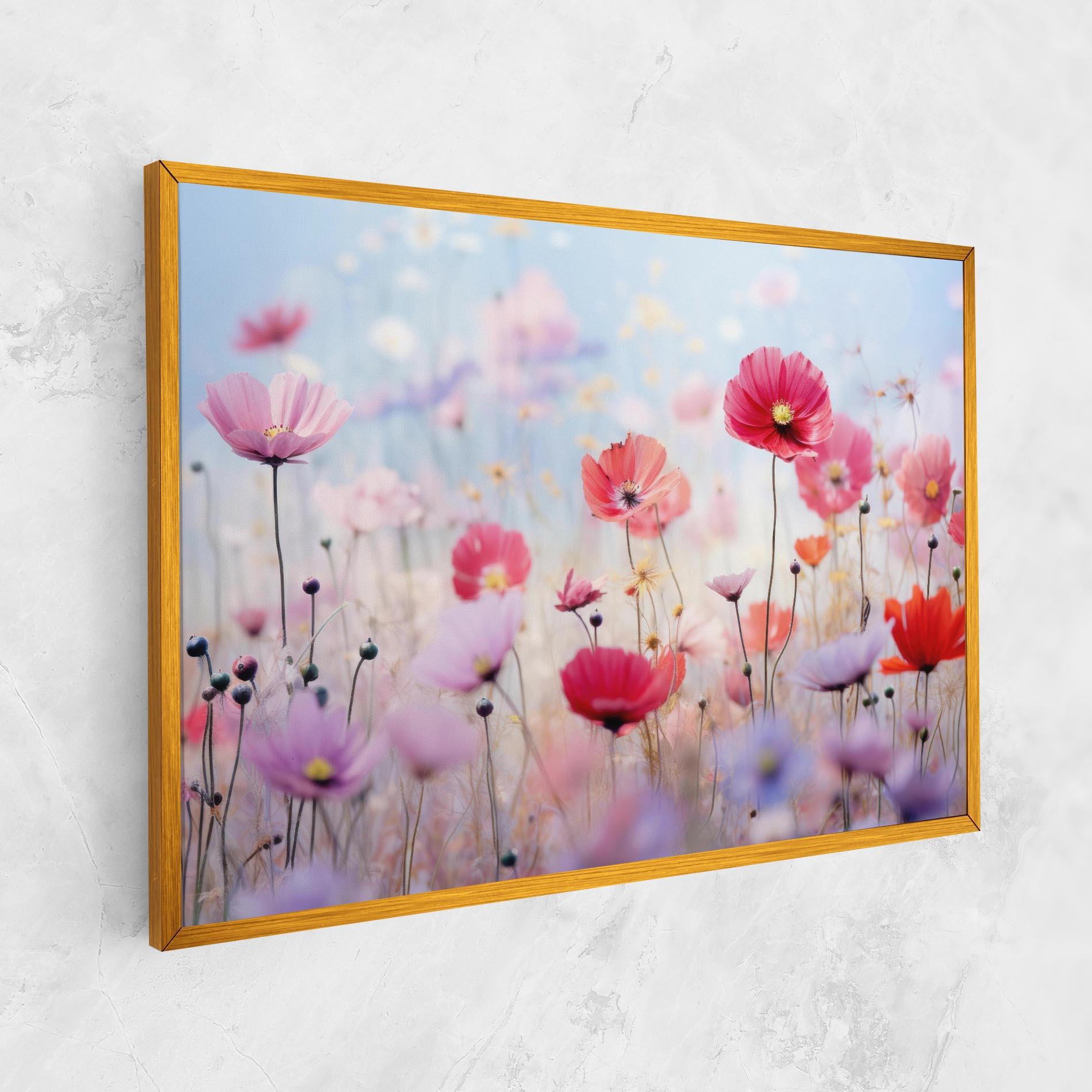 Tablou Canvas Dreamy Sprig Pink Flower mockup 1