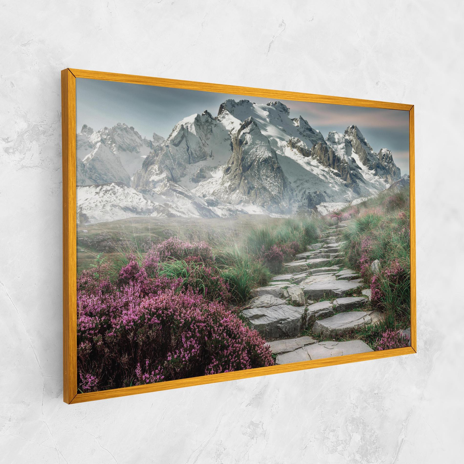 Tablou Canvas Mountain Spring View mockup 1