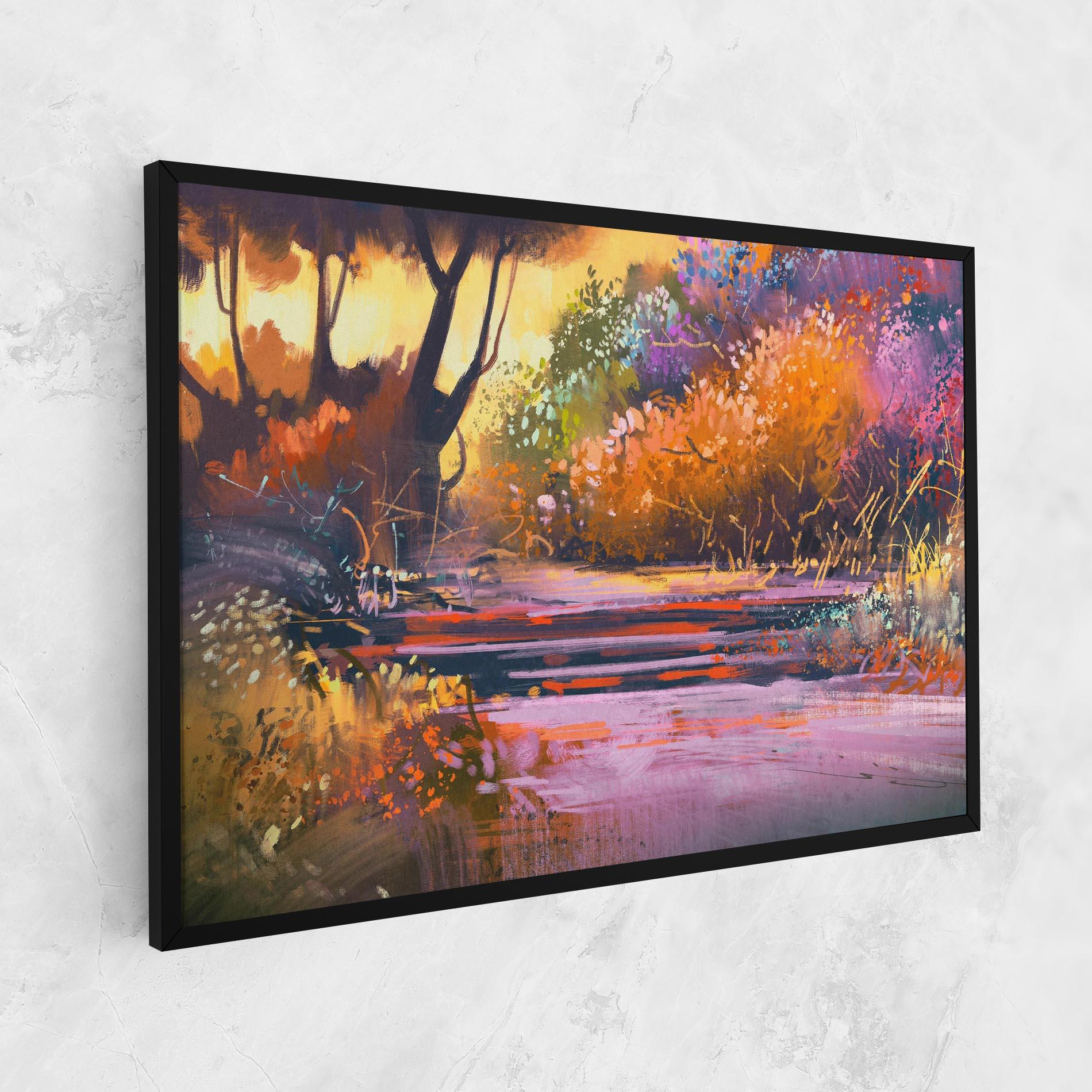 Tablou Canvas Landscape Colorful Trees mockup 1
