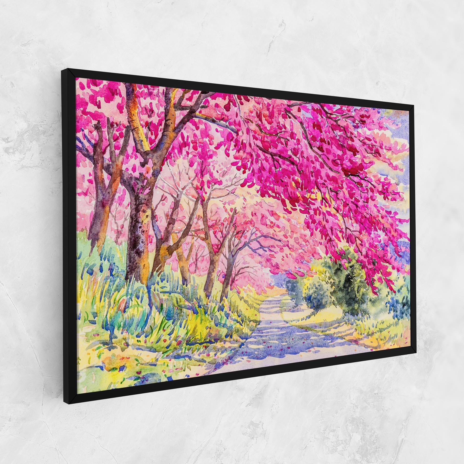 Tablou Canvas Pink Trees Art mockup 1