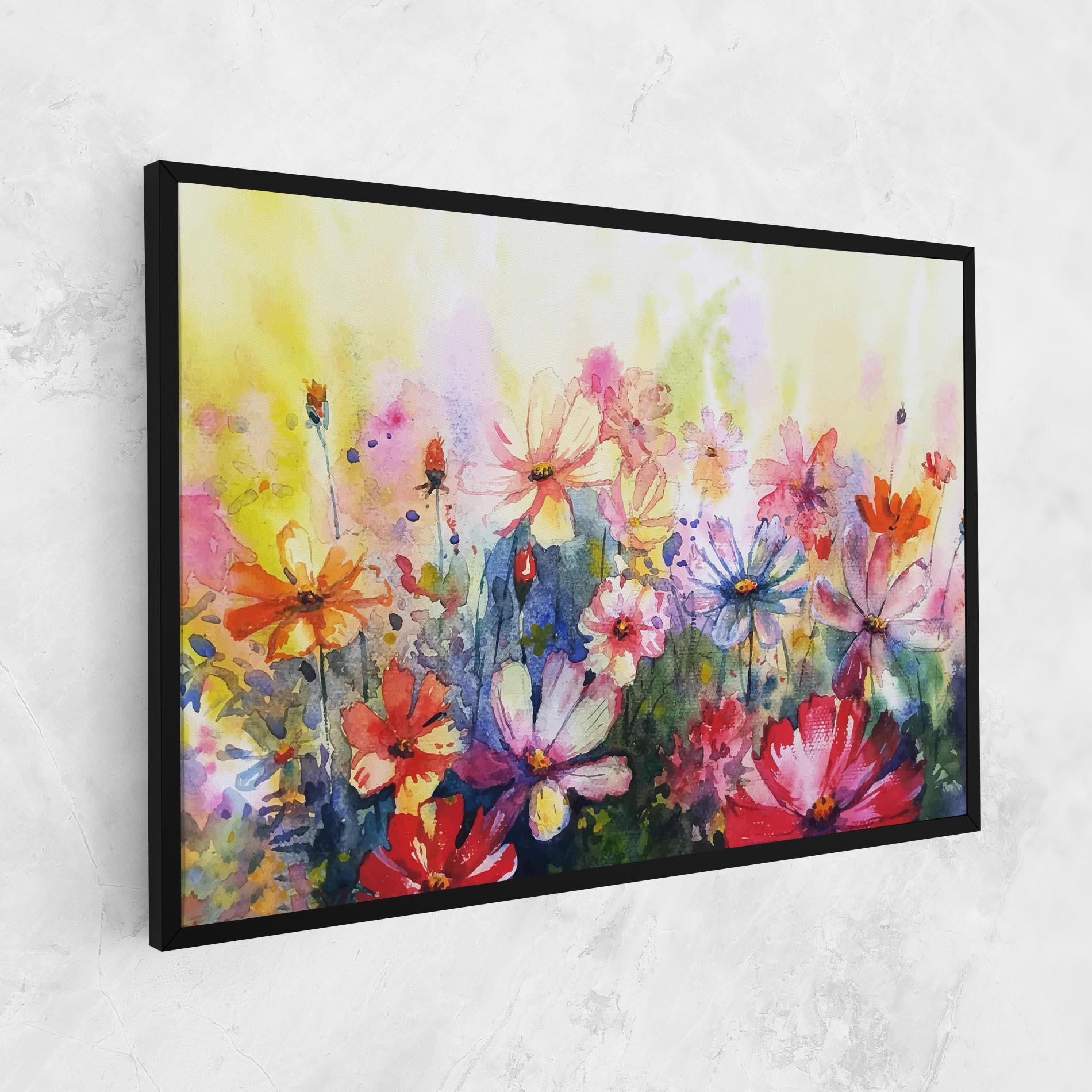 Tablou Canvas Water Art Flowers mockup 1