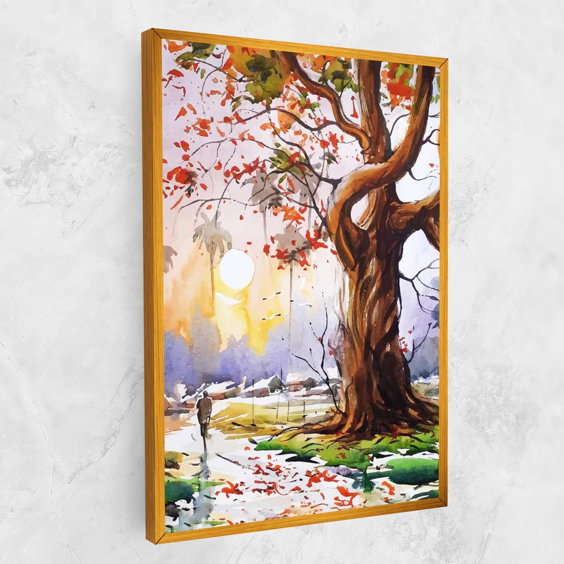 Watercolor Spring Tree mockup 1