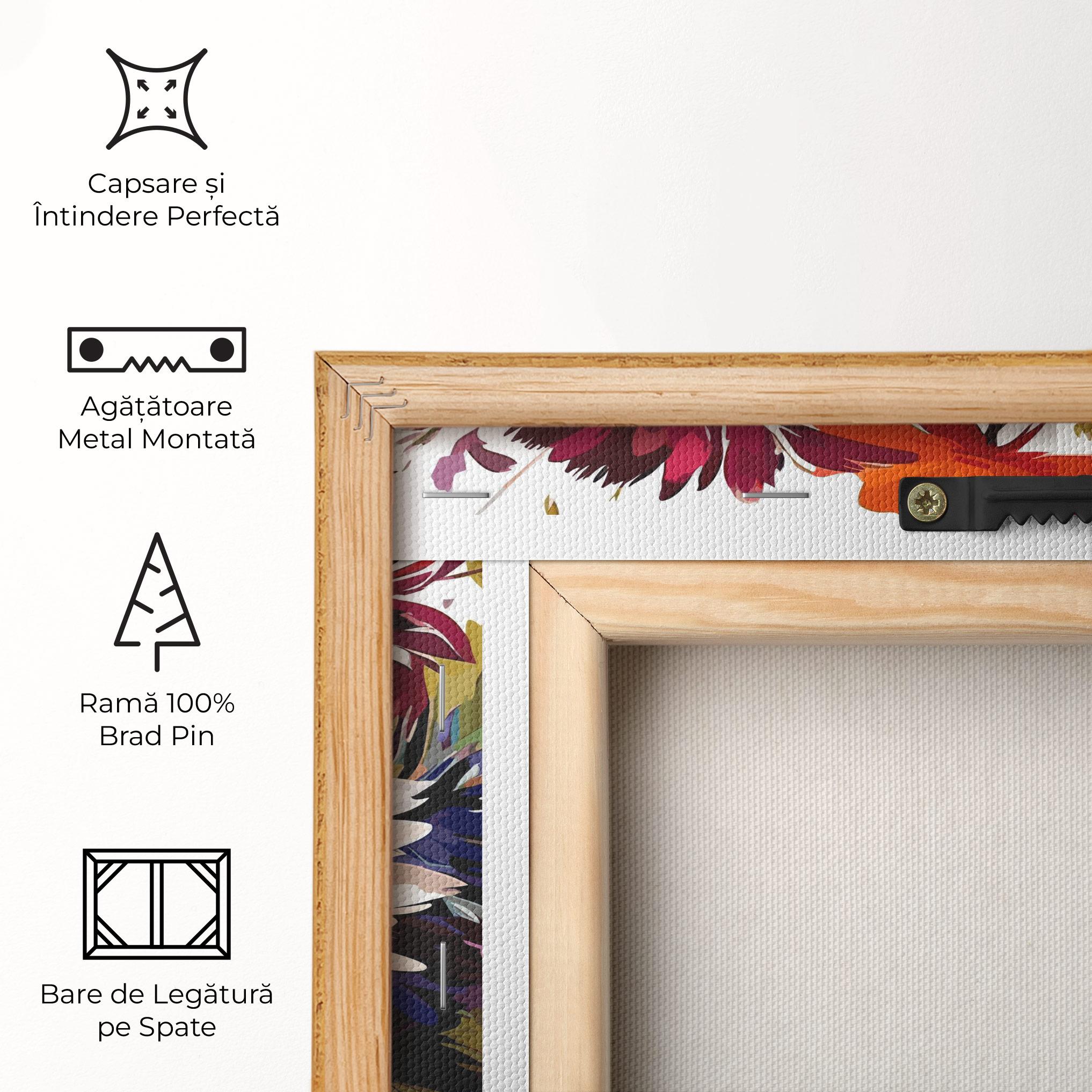 Tablou Canvas Cream Orange Spring mockup 5