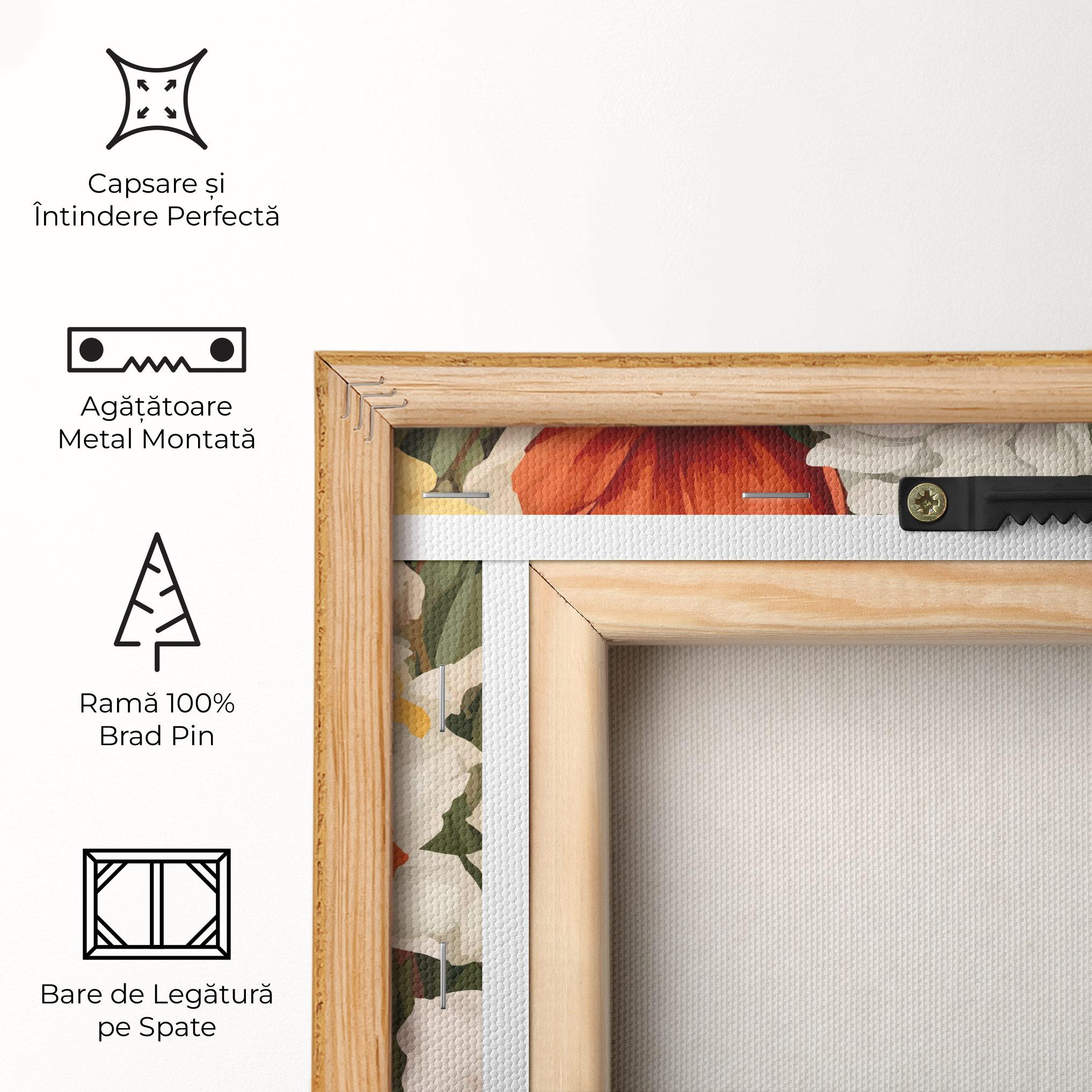 Tablou Canvas Orange Red Spring mockup 5