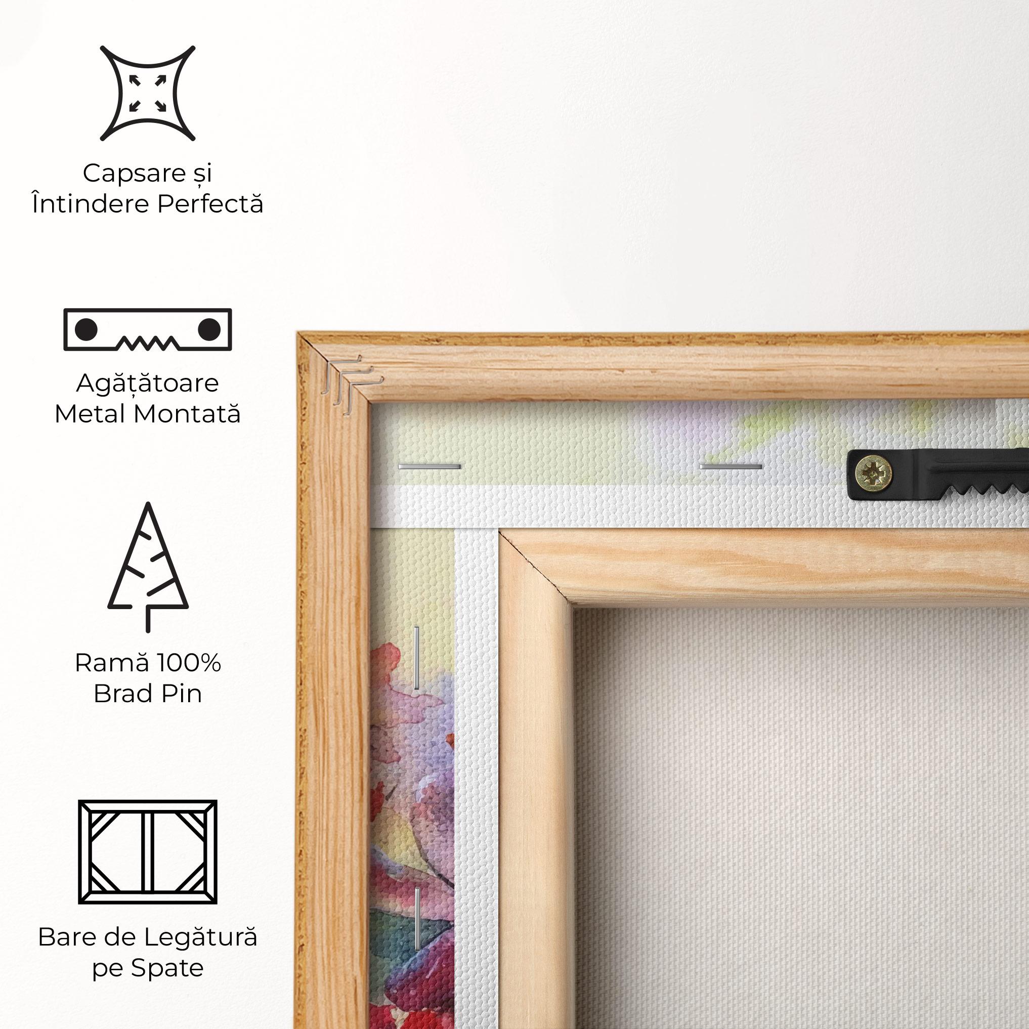 Tablou Canvas Water Art Flowers mockup 5