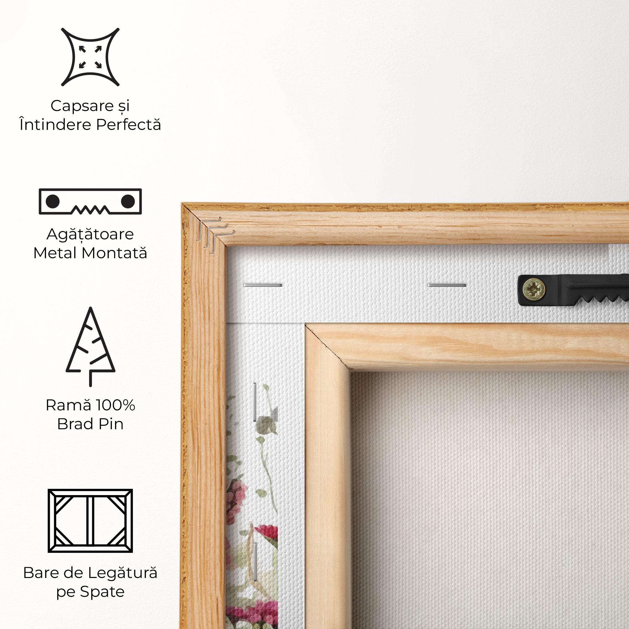 Tablou Canvas Watercolor Spring Flowers mockup 5