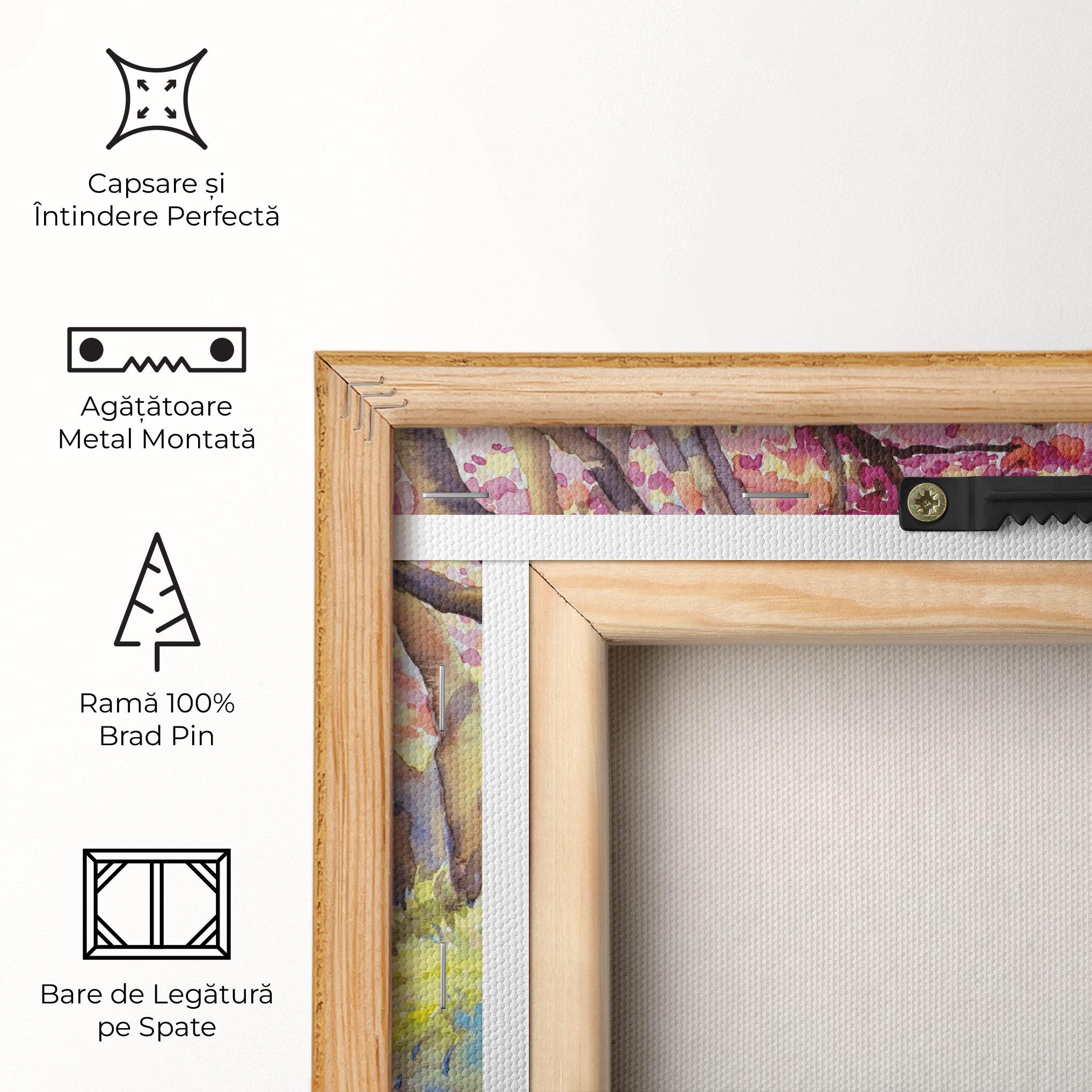 Tablou Canvas Watercolor Spring Landscape mockup 5