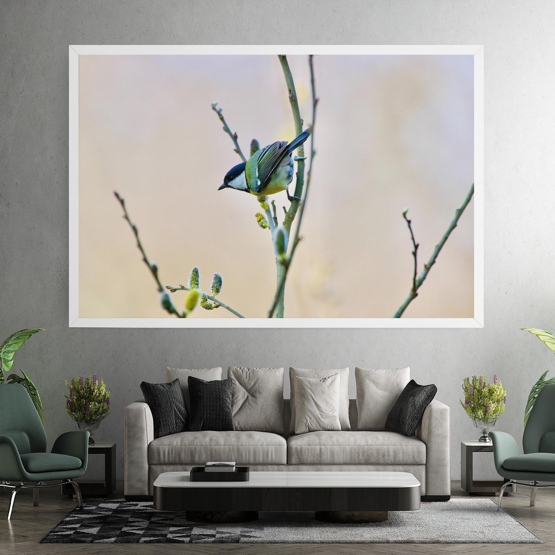 Tablou Canvas Beautiful Spring Bird mockup 7