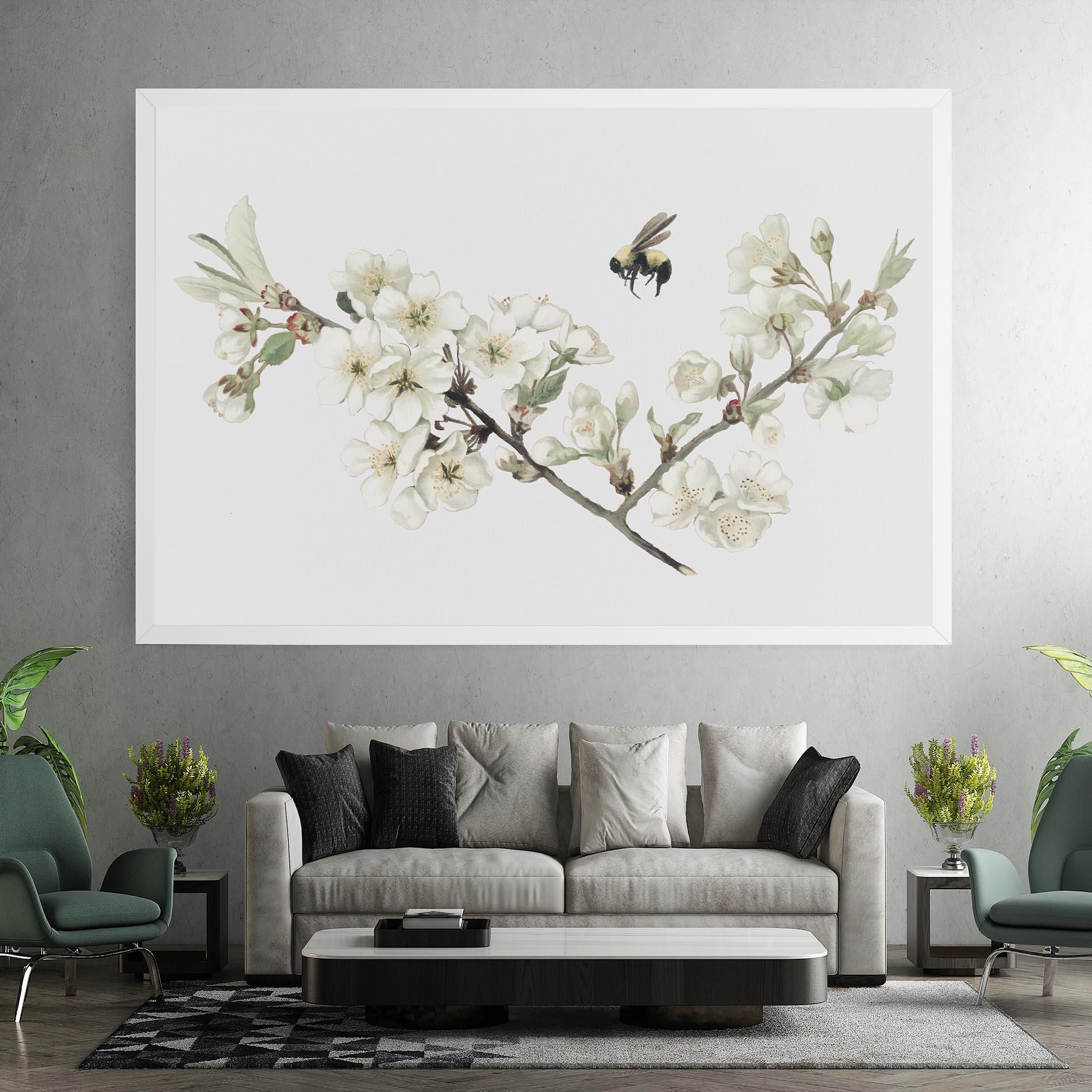Tablou Canvas Bee Spring Flower mockup 7
