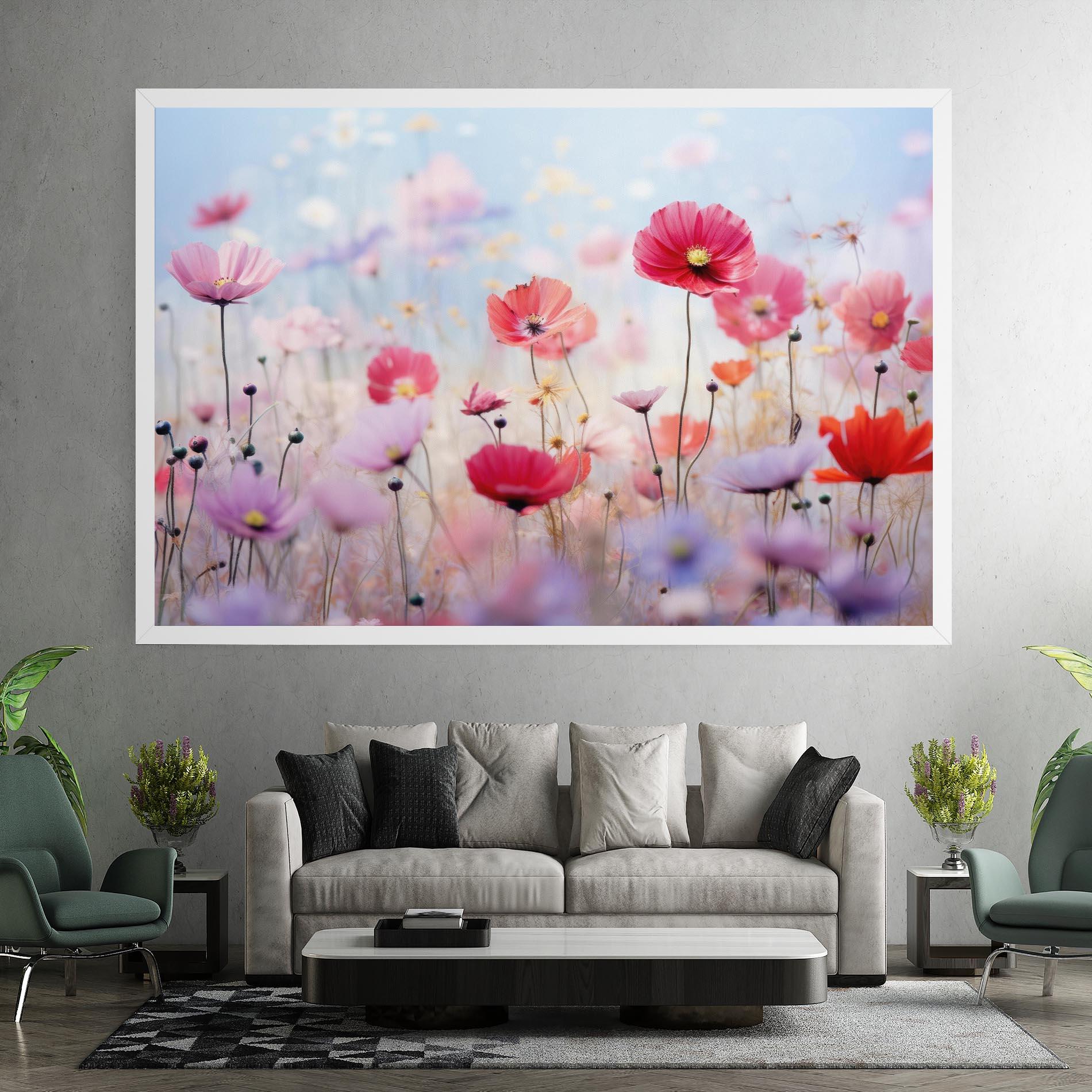 Tablou Canvas Dreamy Sprig Pink Flower mockup 7