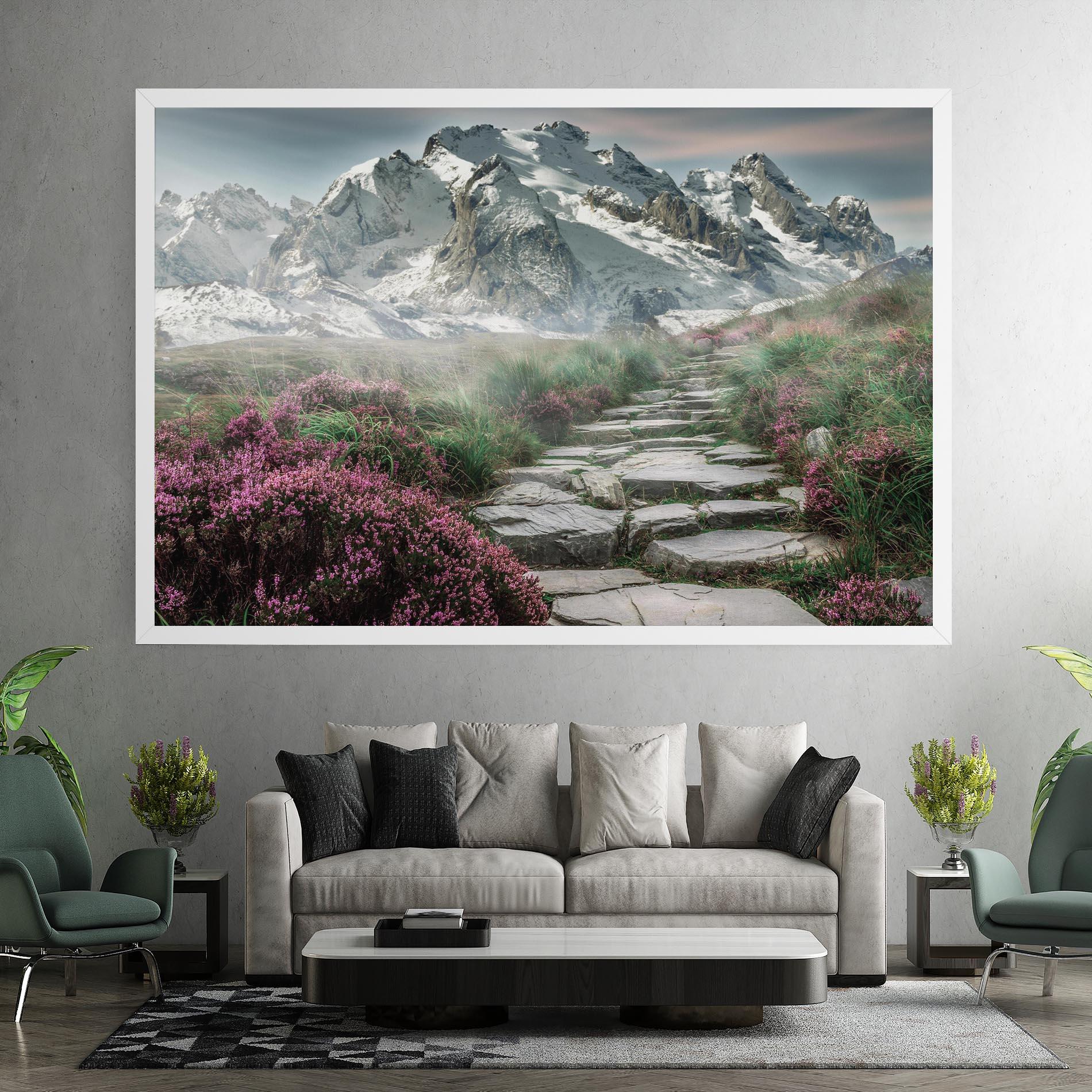 Tablou Canvas Mountain Spring View mockup 7