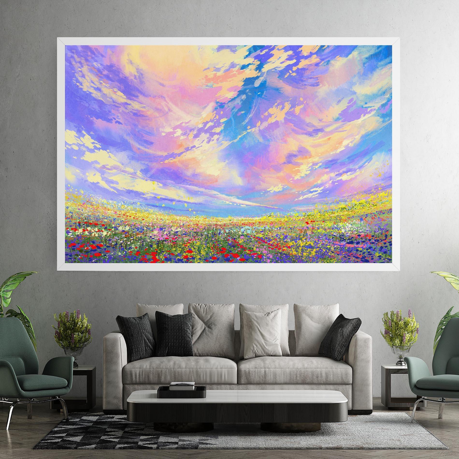 Tablou Canvas Spring Field mockup 7