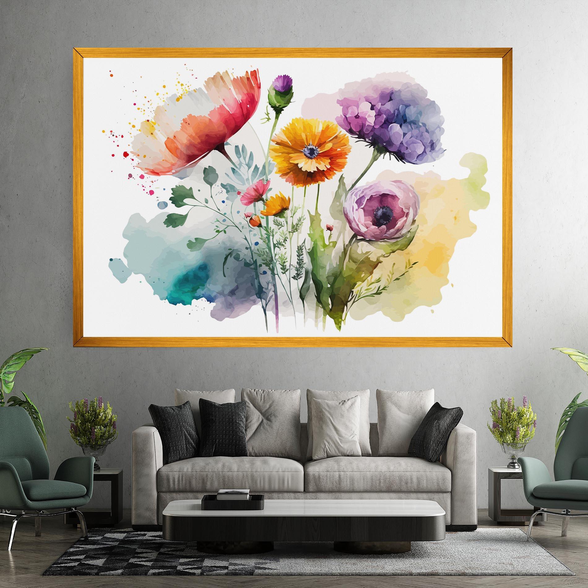 Tablou Canvas Beautiful Spring Flowers mockup 7