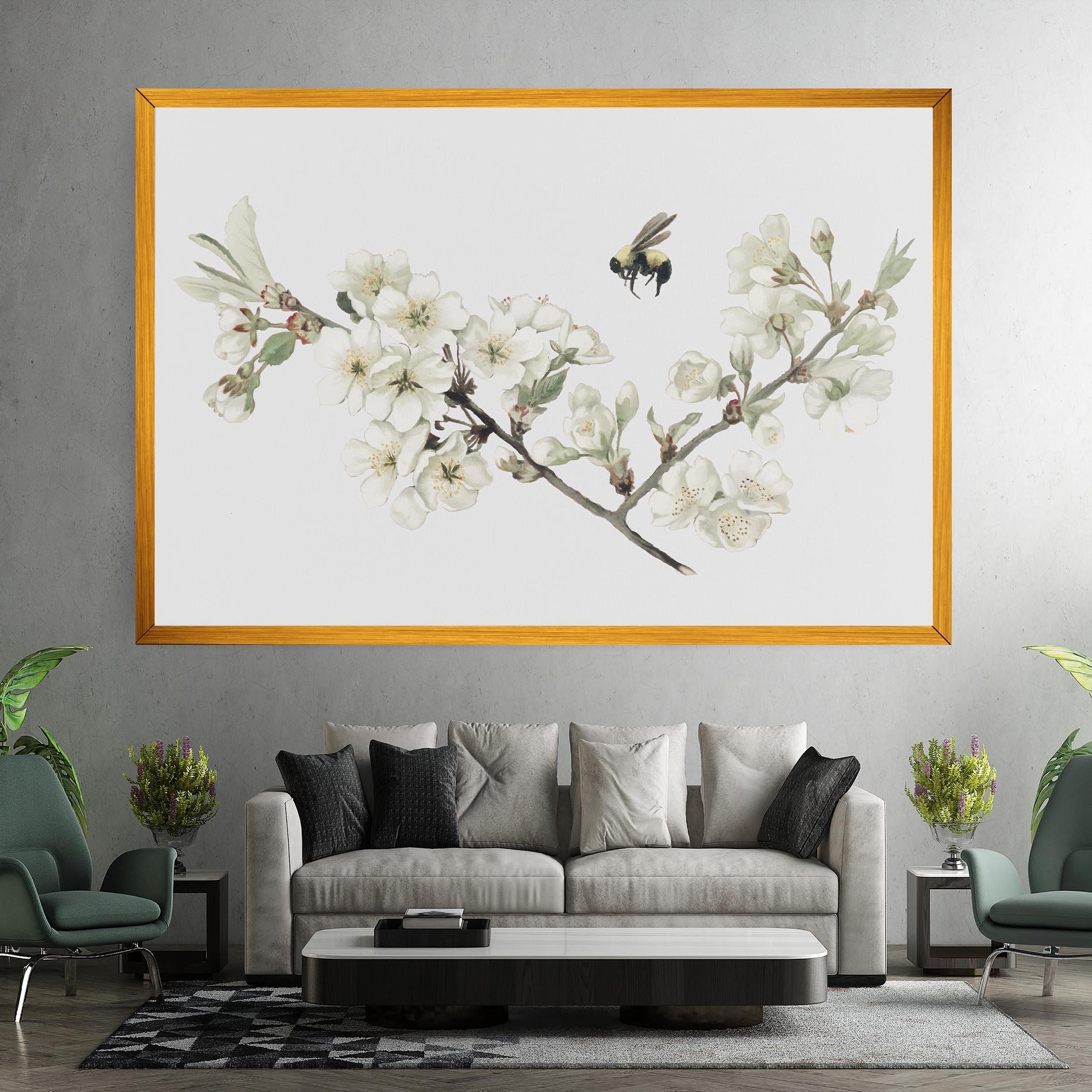 Tablou Canvas Bee Spring Flower mockup 7