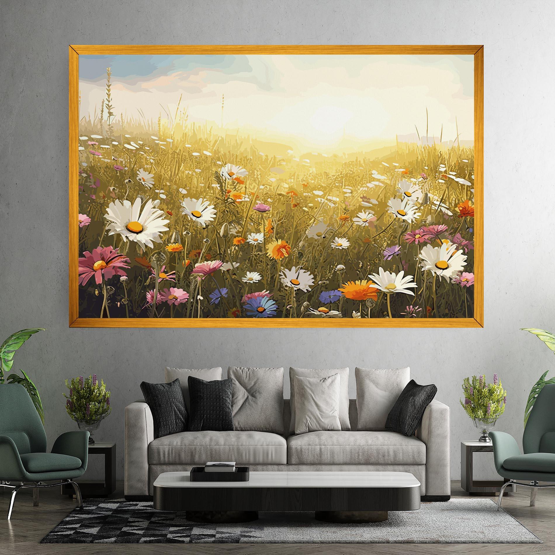 Tablou Canvas Spring Field Art mockup 7