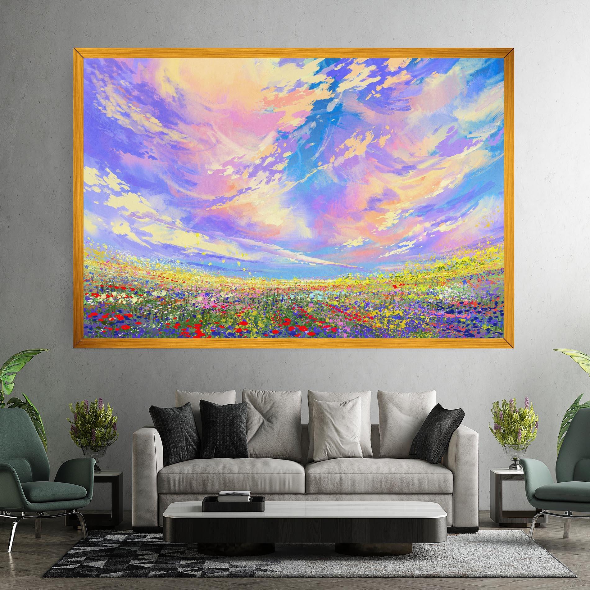 Tablou Canvas Spring Field mockup 7