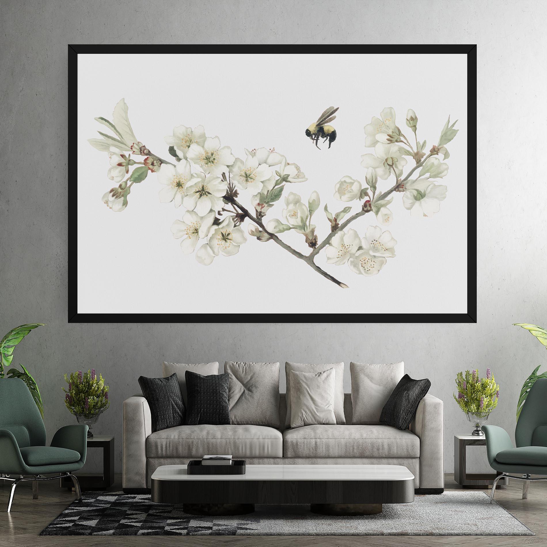 Tablou Canvas Bee Spring Flower mockup 7