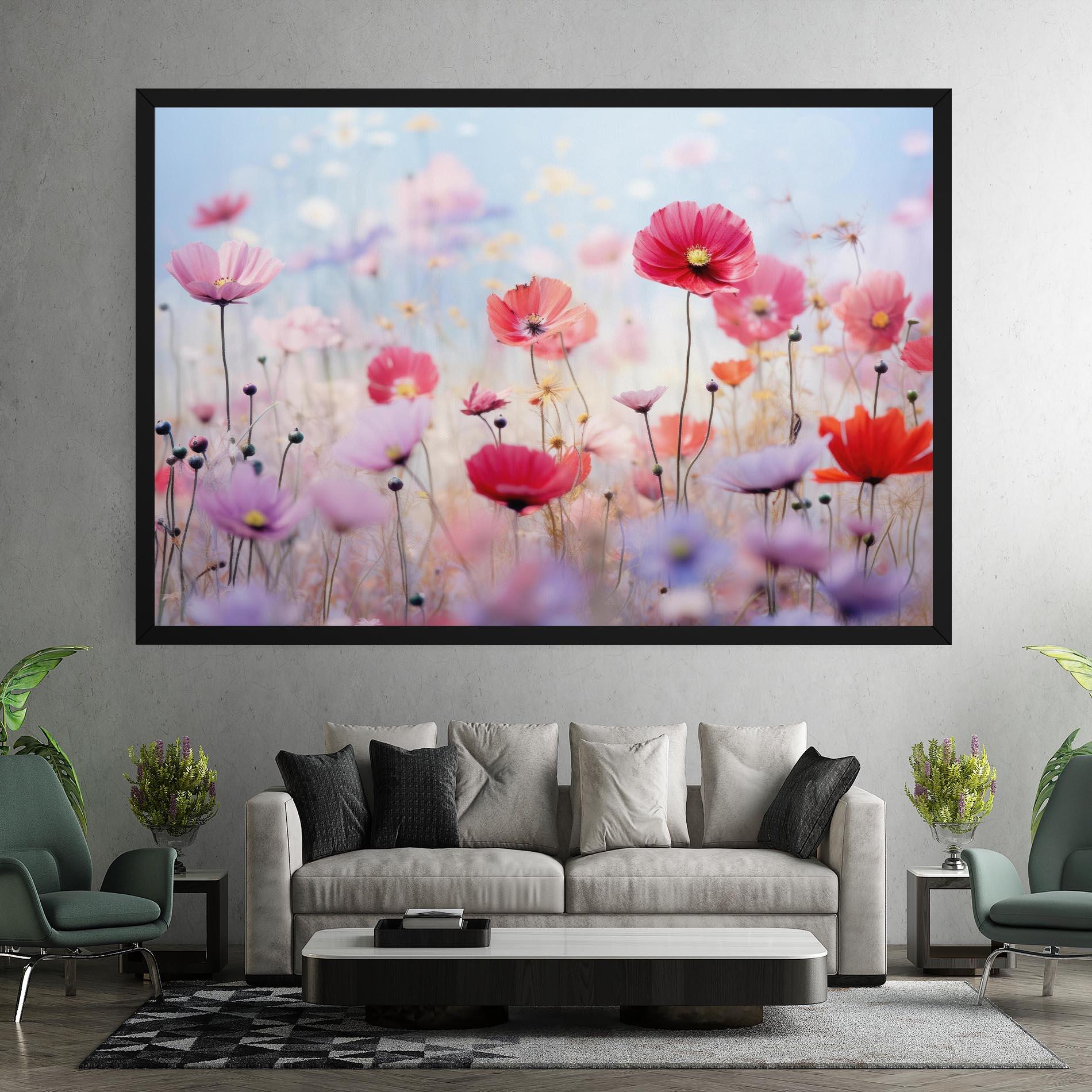 Tablou Canvas Dreamy Sprig Pink Flower mockup 7