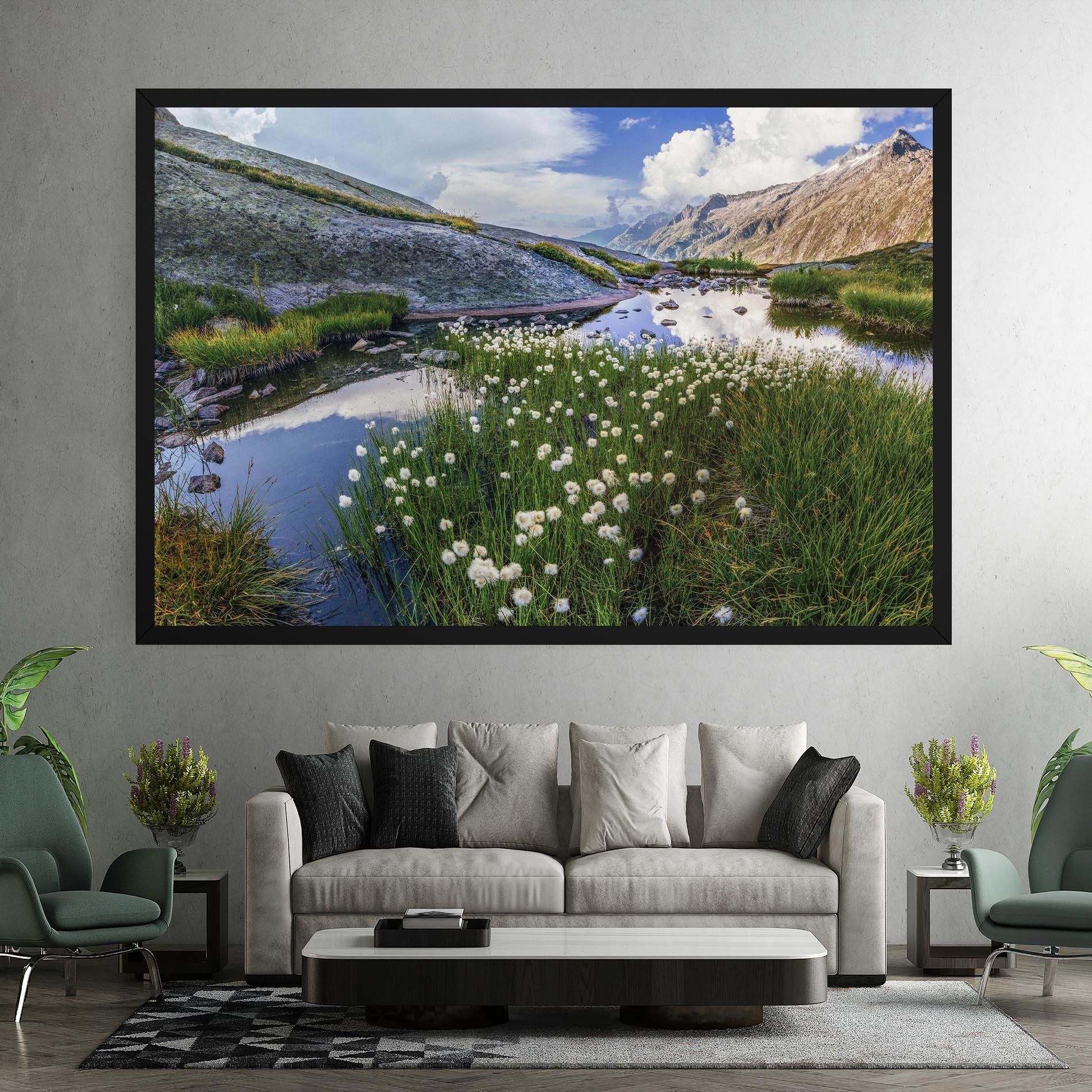 Tablou Canvas Lake Spring View mockup 7