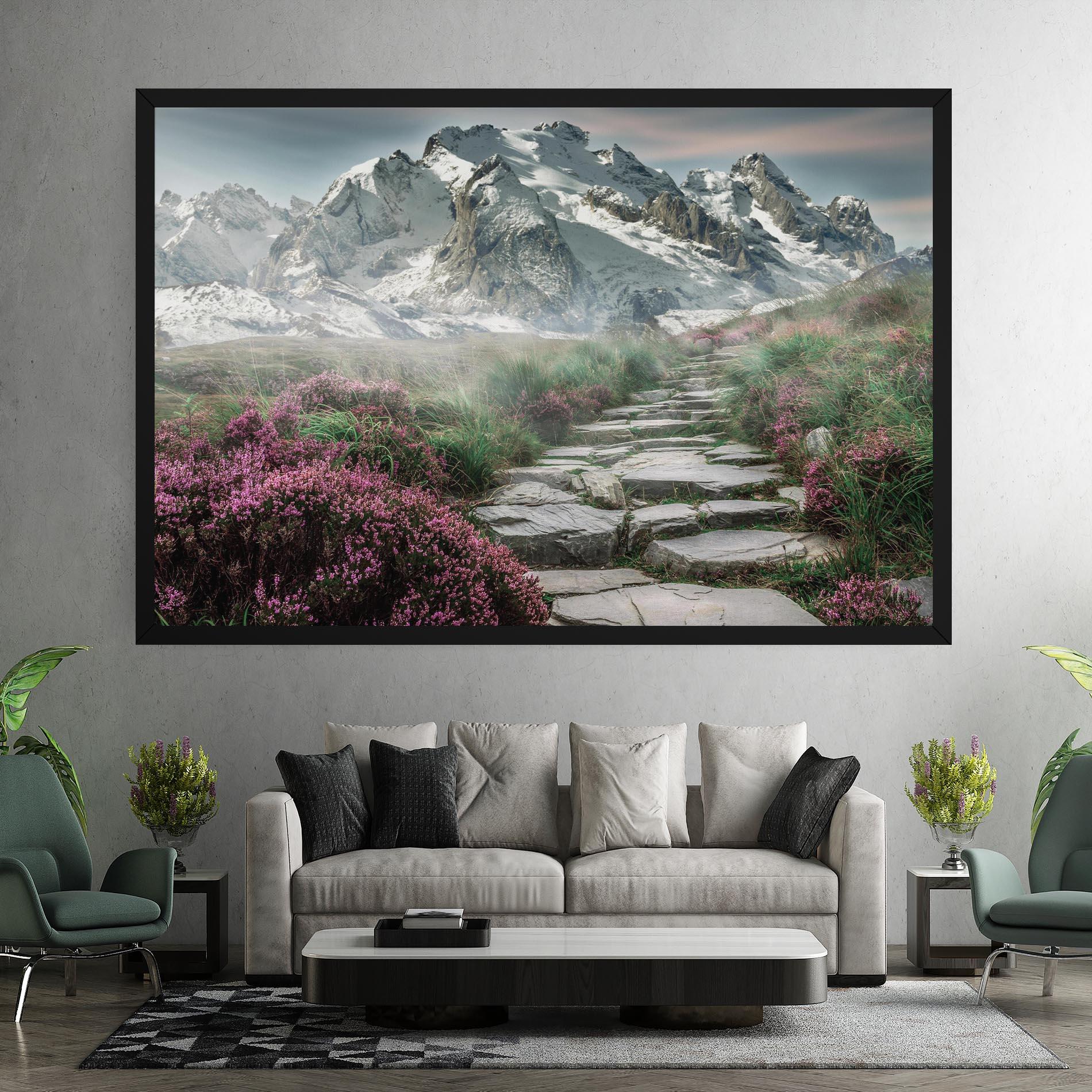 Tablou Canvas Mountain Spring View mockup 7