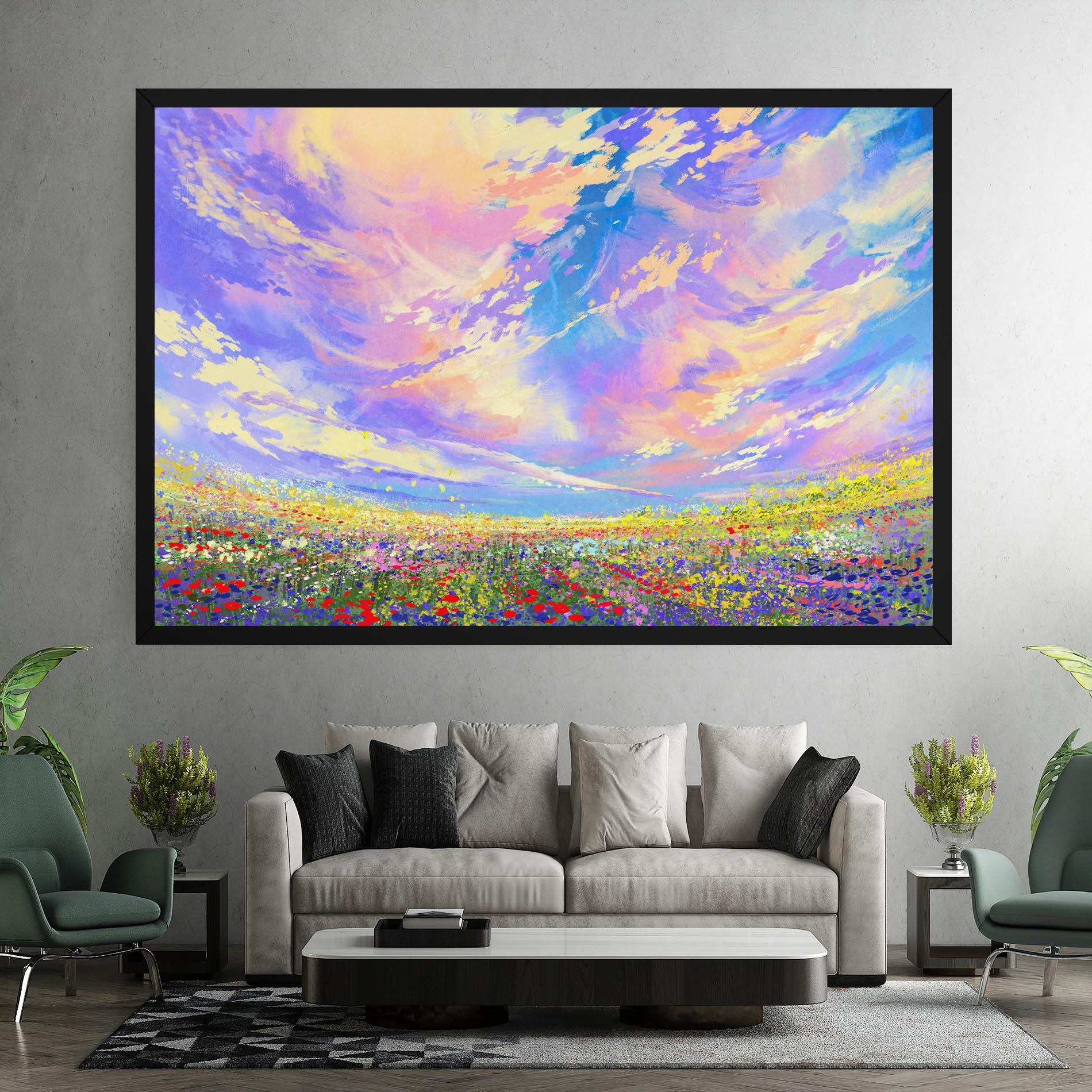 Tablou Canvas Spring Field mockup 7