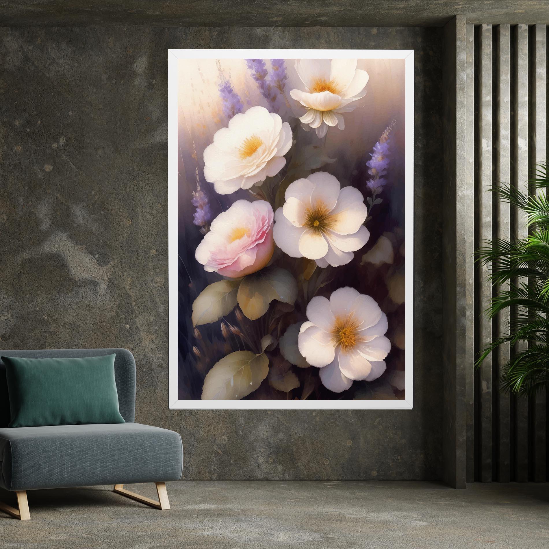 Tablou Canvas Cream Flower Spring mockup 7