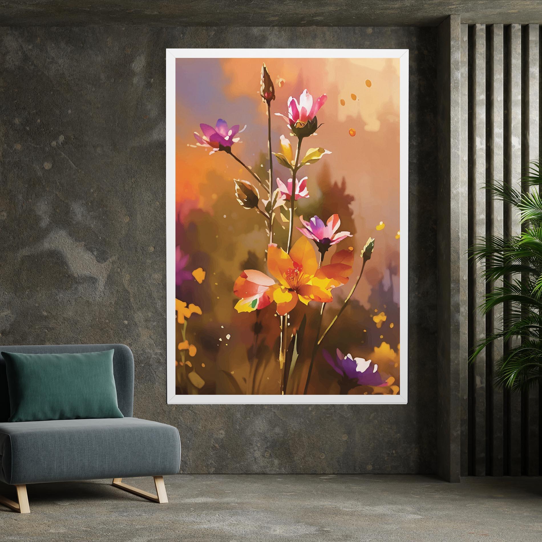 Tablou Canvas Orange Pink Spring mockup 7