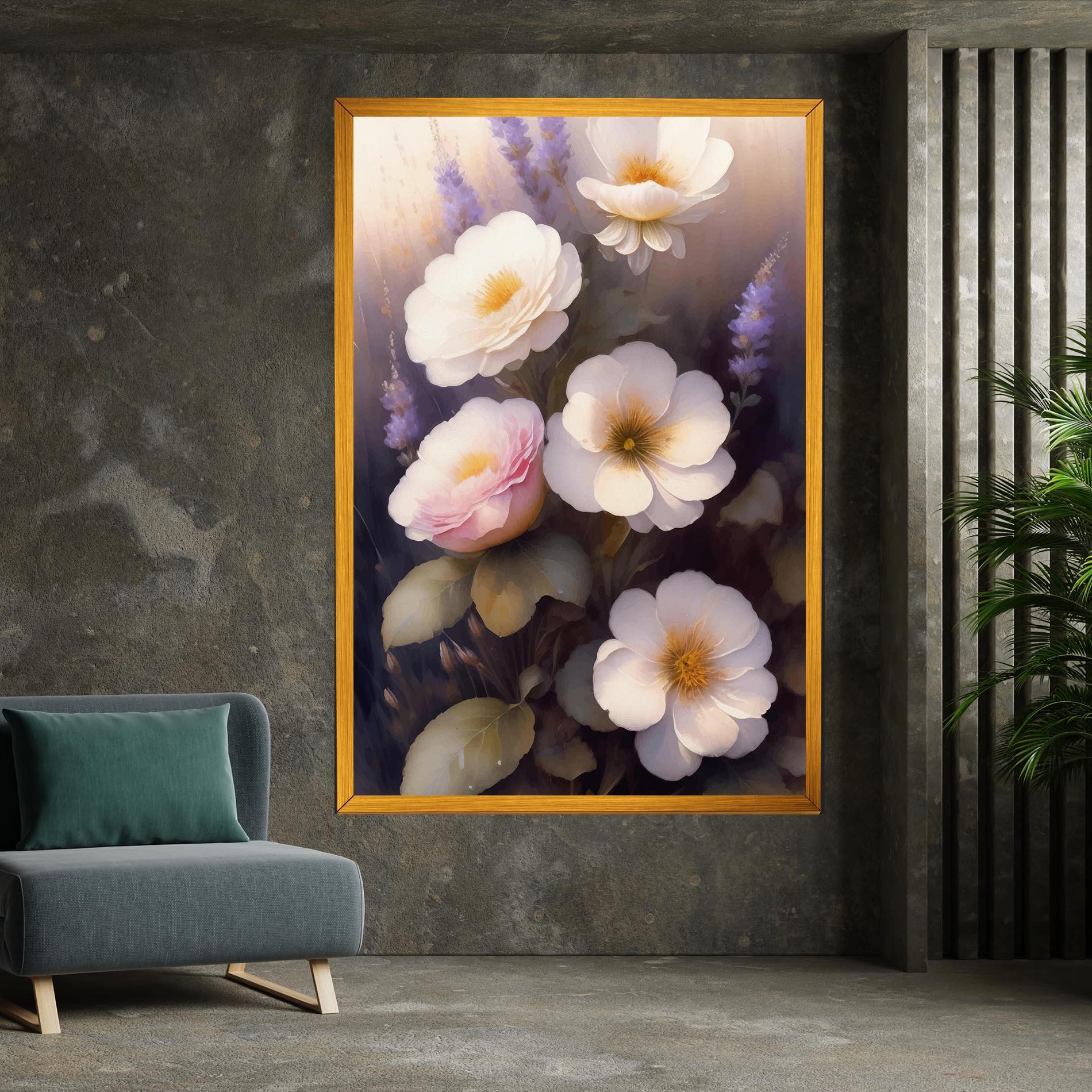 Tablou Canvas Cream Flower Spring mockup 7