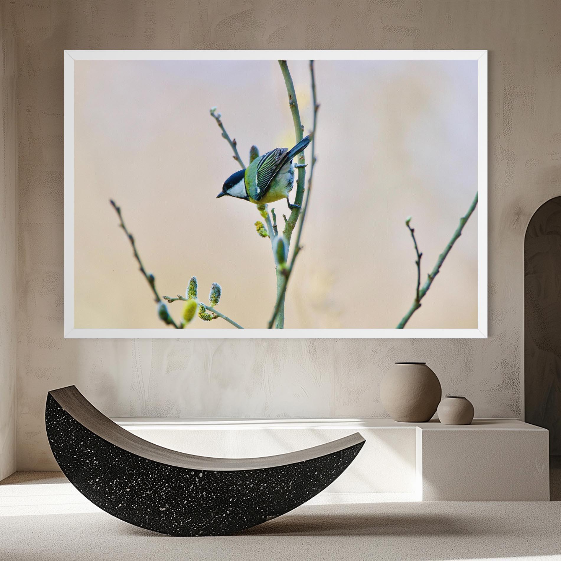 Tablou Canvas Beautiful Spring Bird mockup 8