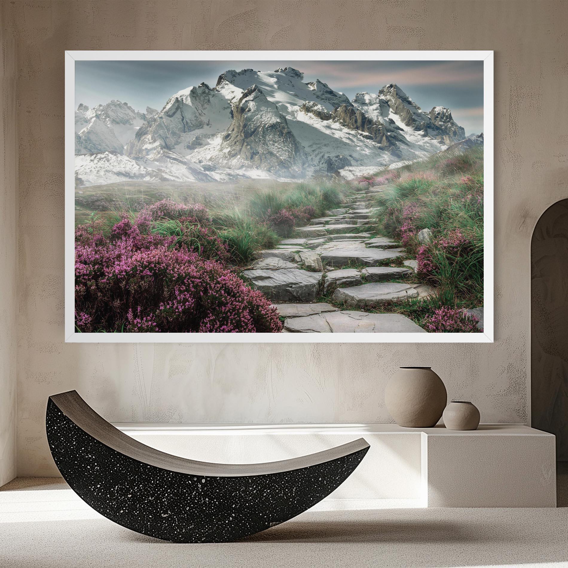 Tablou Canvas Mountain Spring View mockup 8