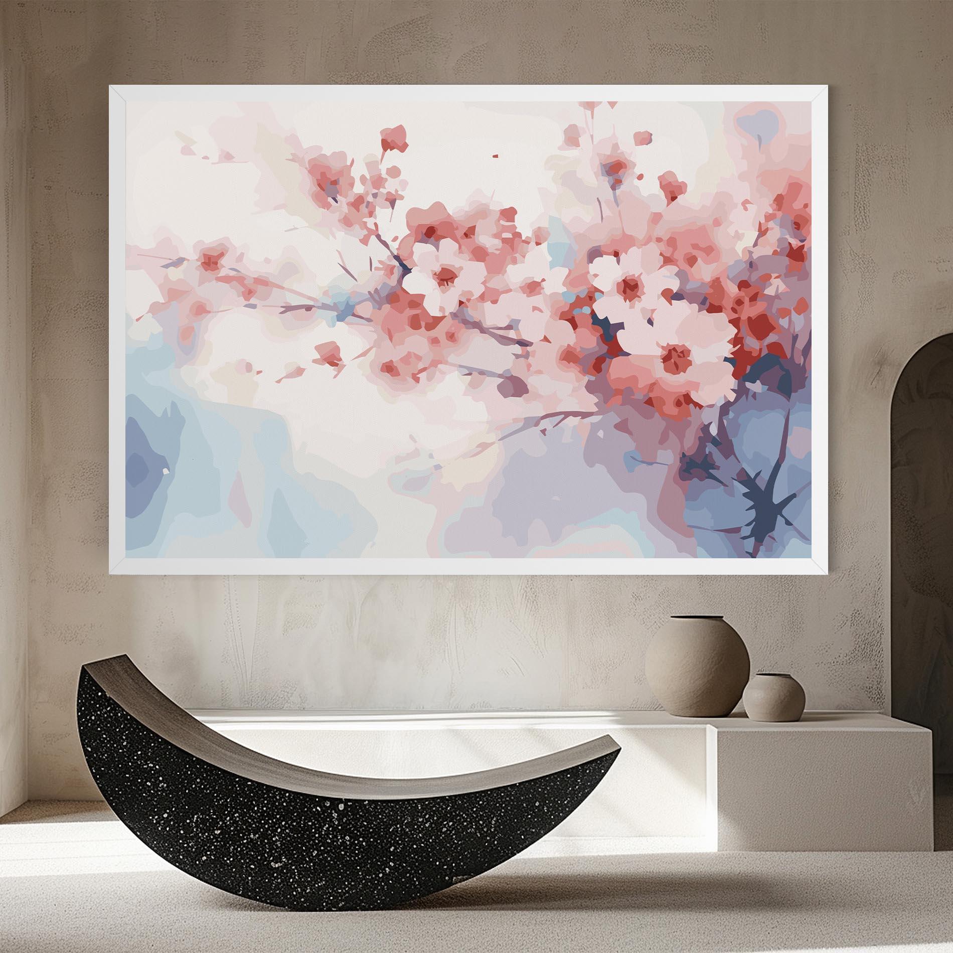 Tablou Canvas Pastel Spring Flowers mockup 8