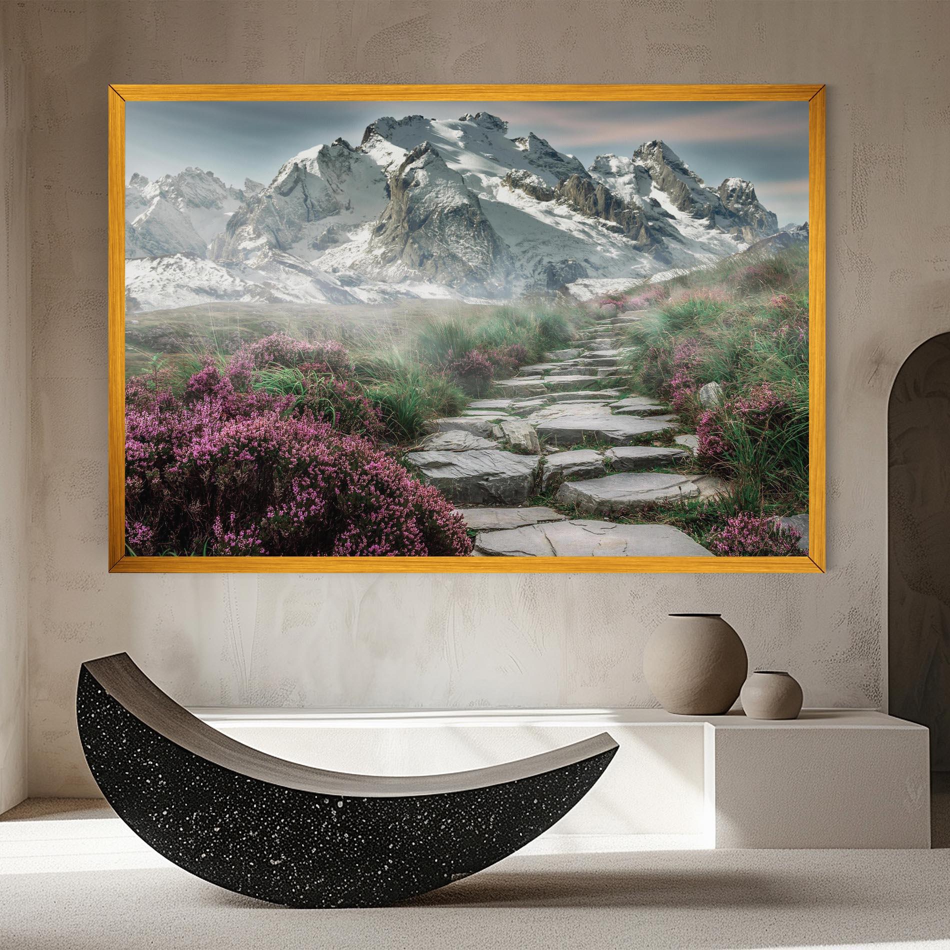 Tablou Canvas Mountain Spring View mockup 8