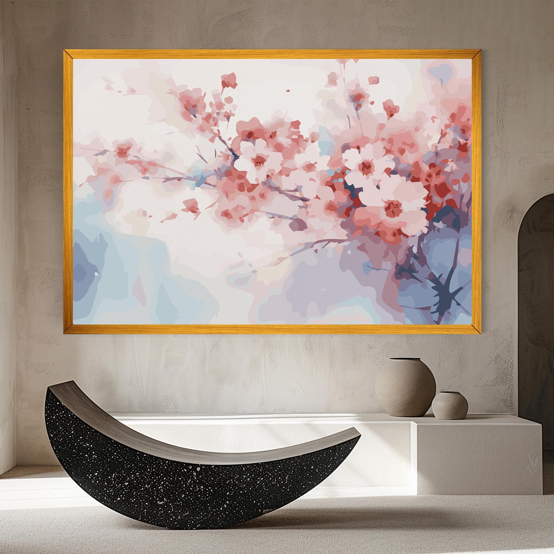 Tablou Canvas Pastel Spring Flowers mockup 8