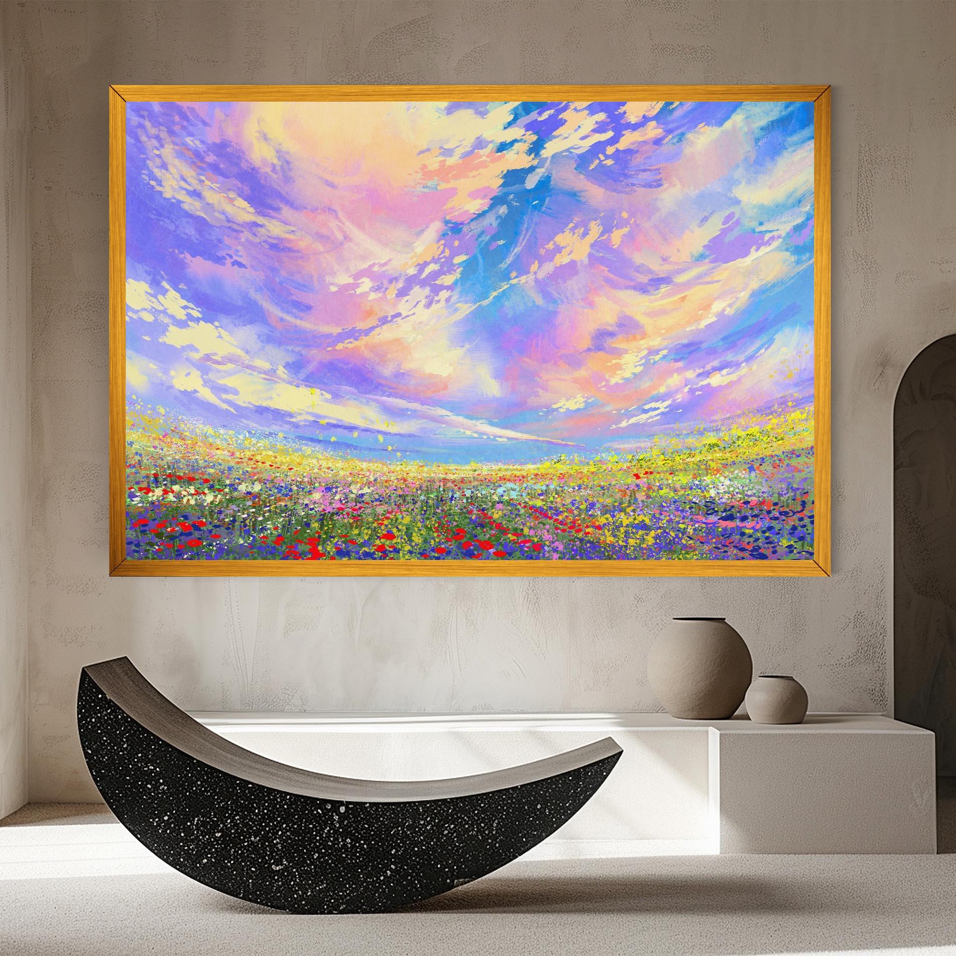 Tablou Canvas Spring Field mockup 8