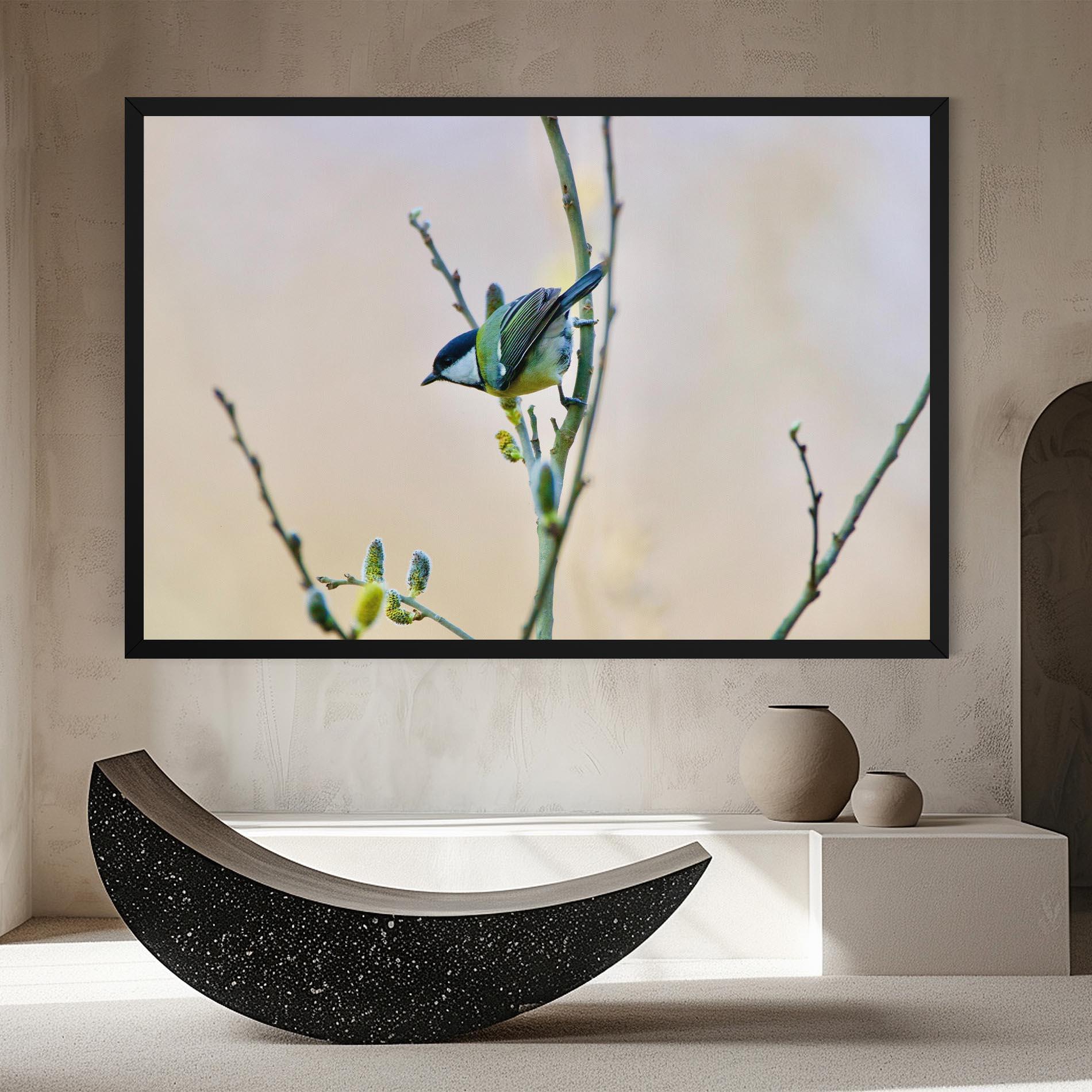 Tablou Canvas Beautiful Spring Bird mockup 8