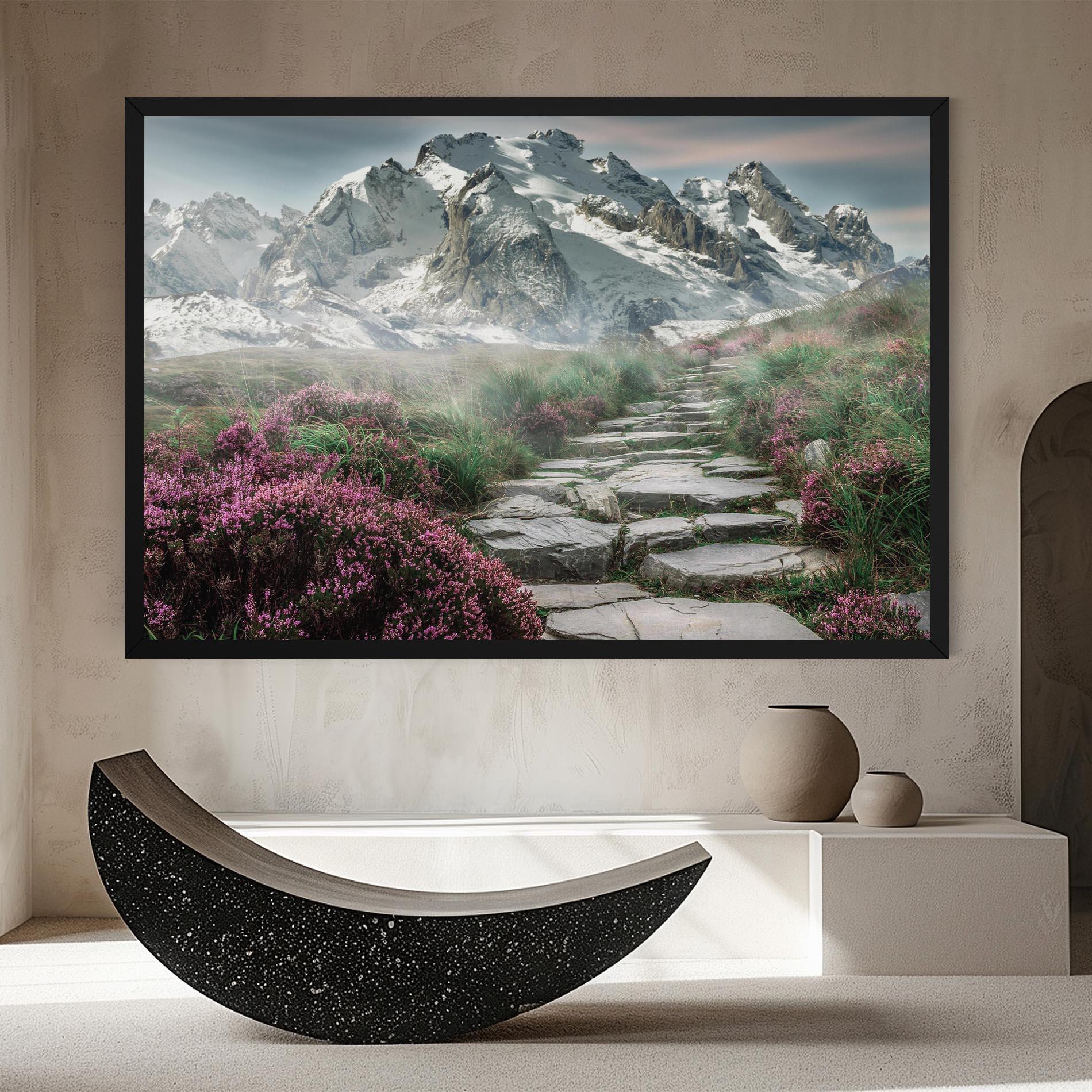 Tablou Canvas Mountain Spring View mockup 8