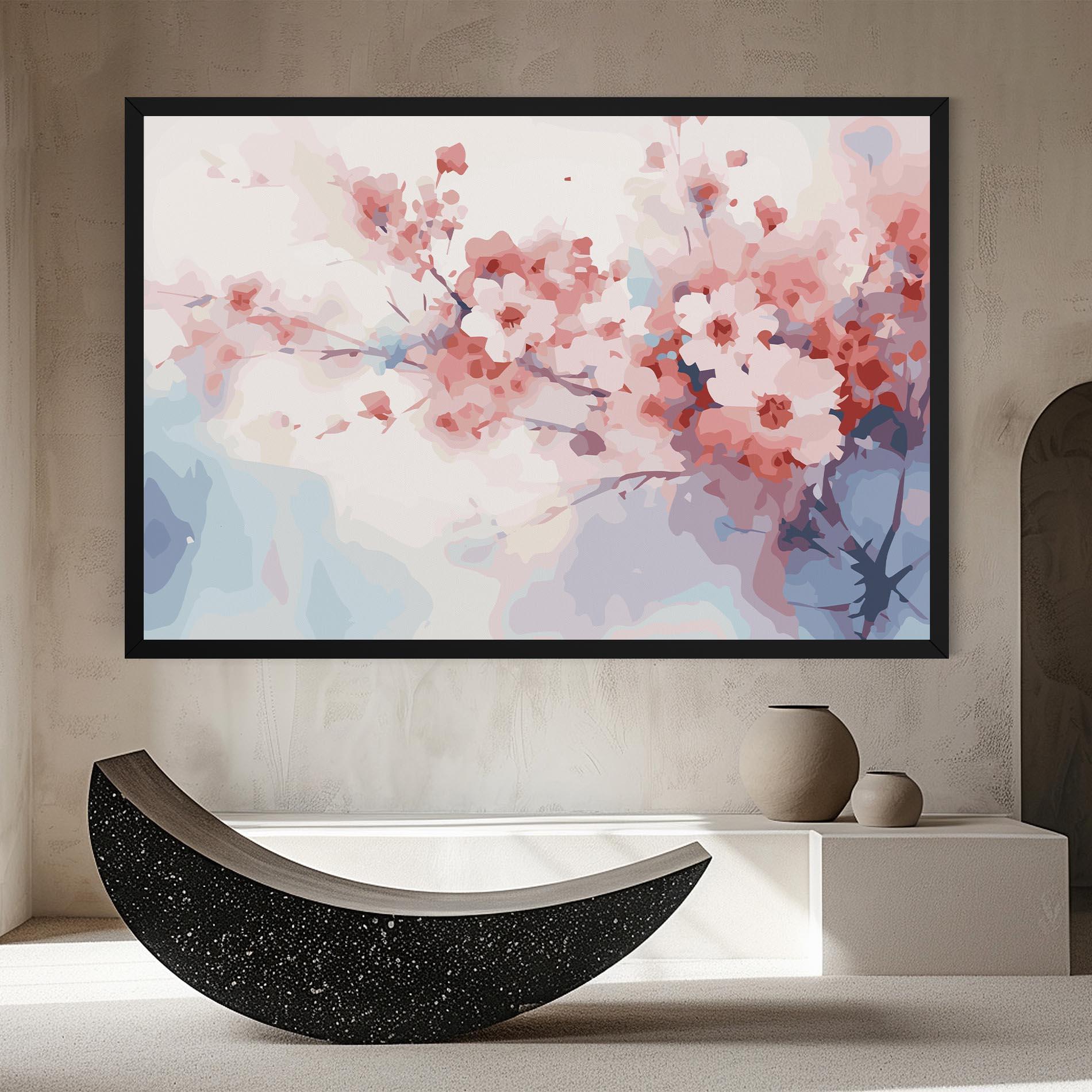 Tablou Canvas Pastel Spring Flowers mockup 8