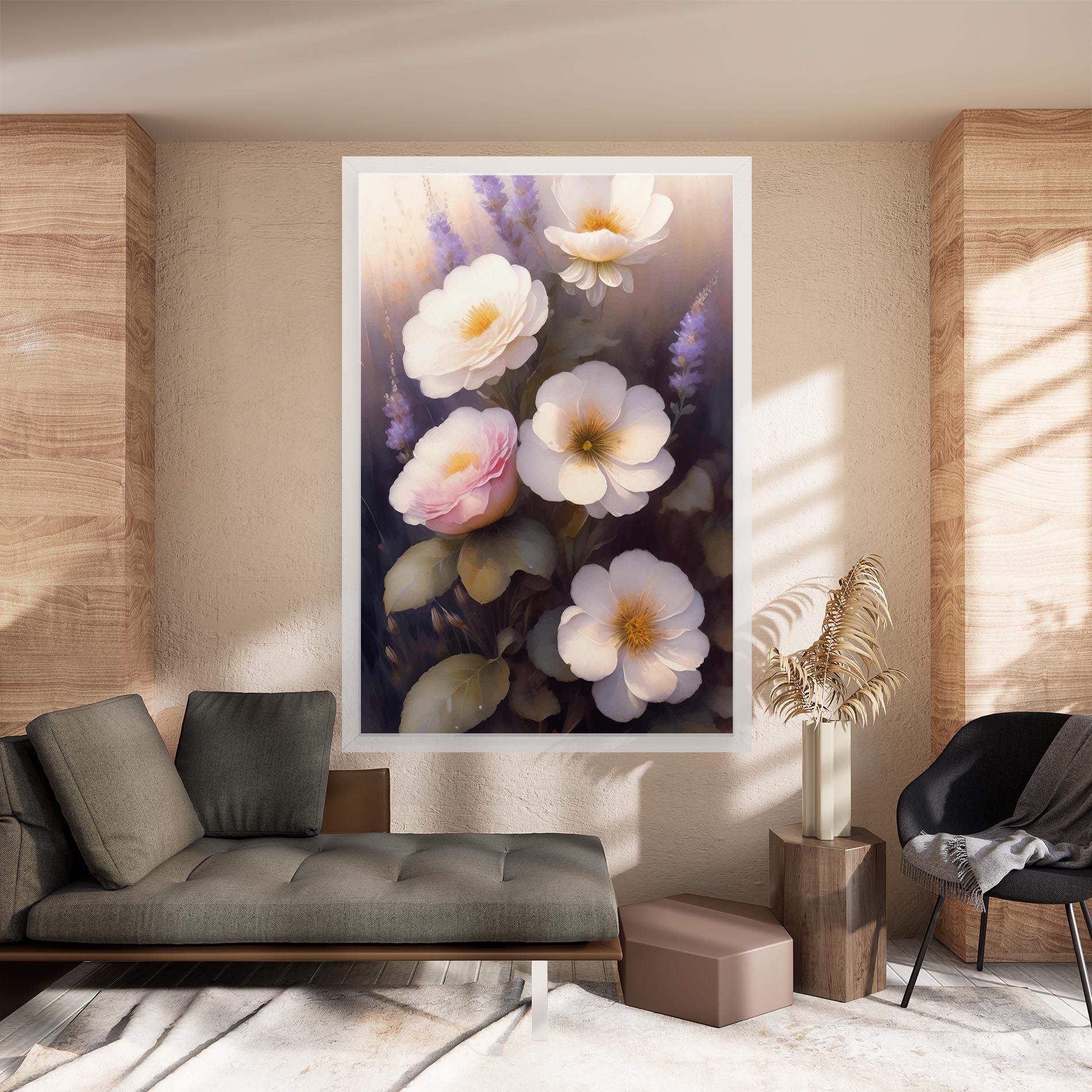 Tablou Canvas Cream Flower Spring mockup 8