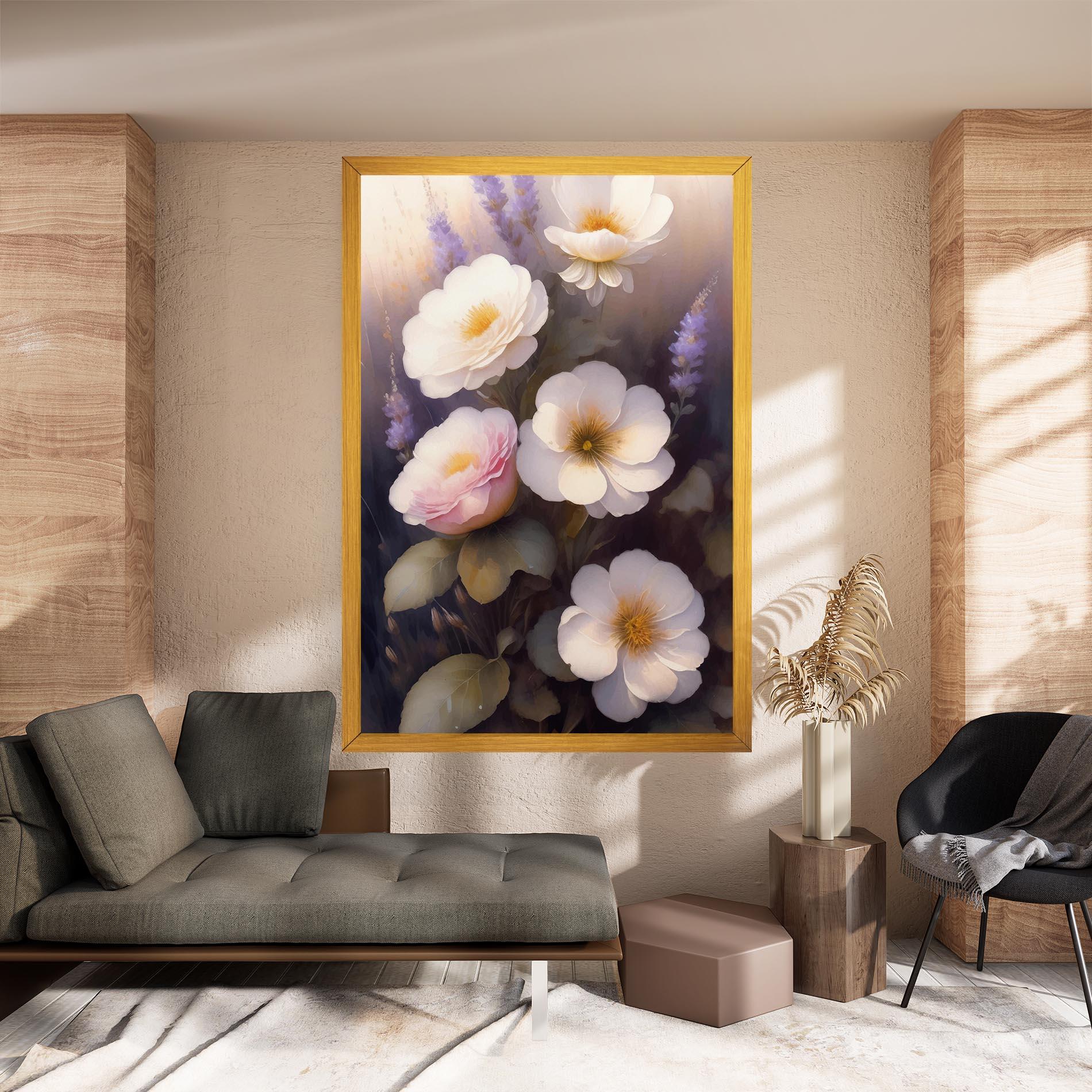 Tablou Canvas Cream Flower Spring mockup 8