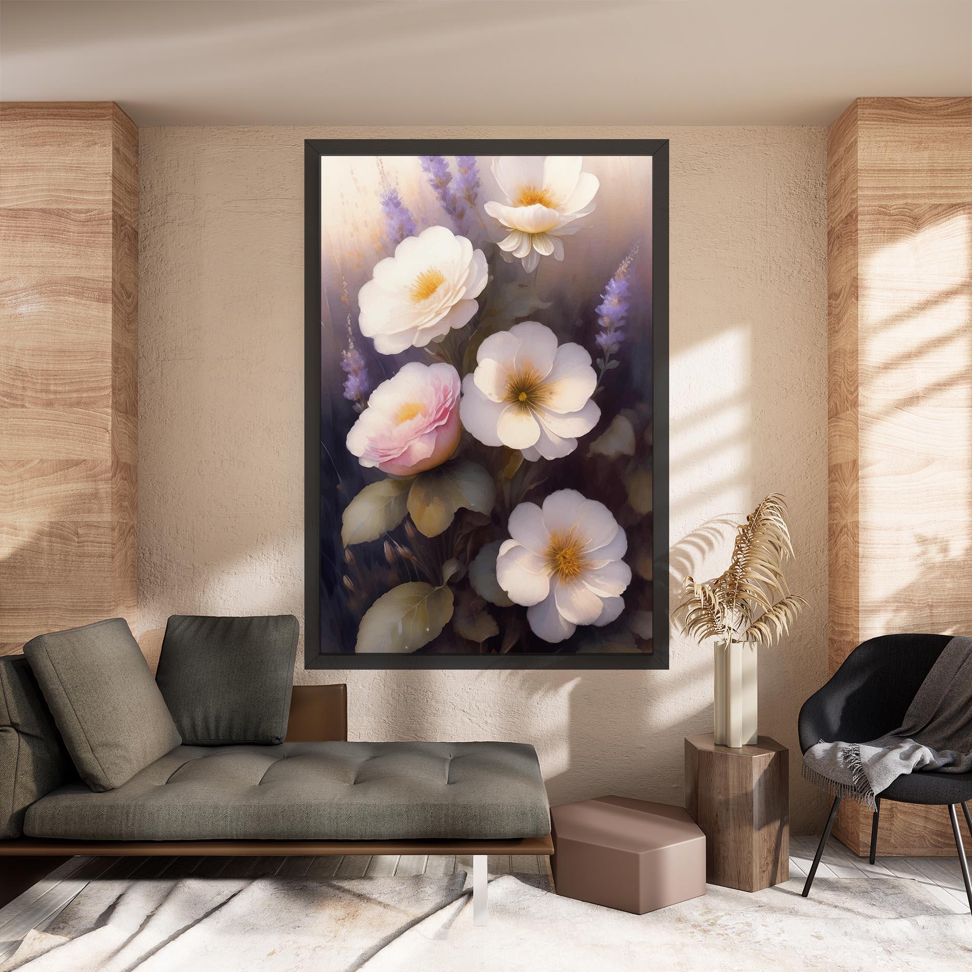 Tablou Canvas Cream Flower Spring mockup 8