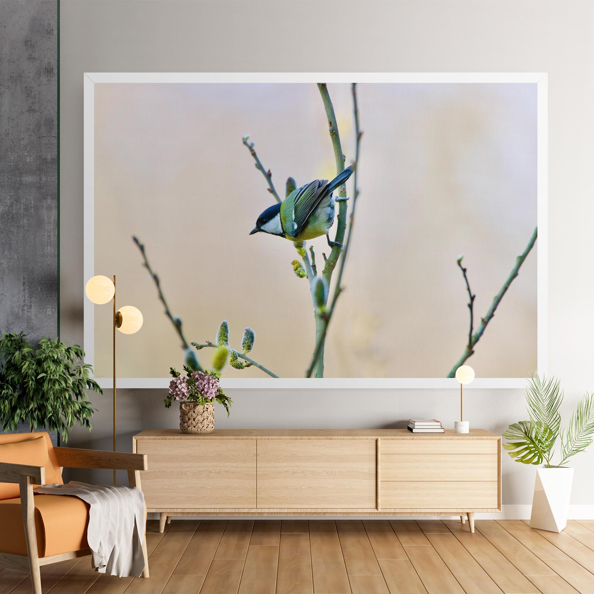 Tablou Canvas Beautiful Spring Bird mockup 9