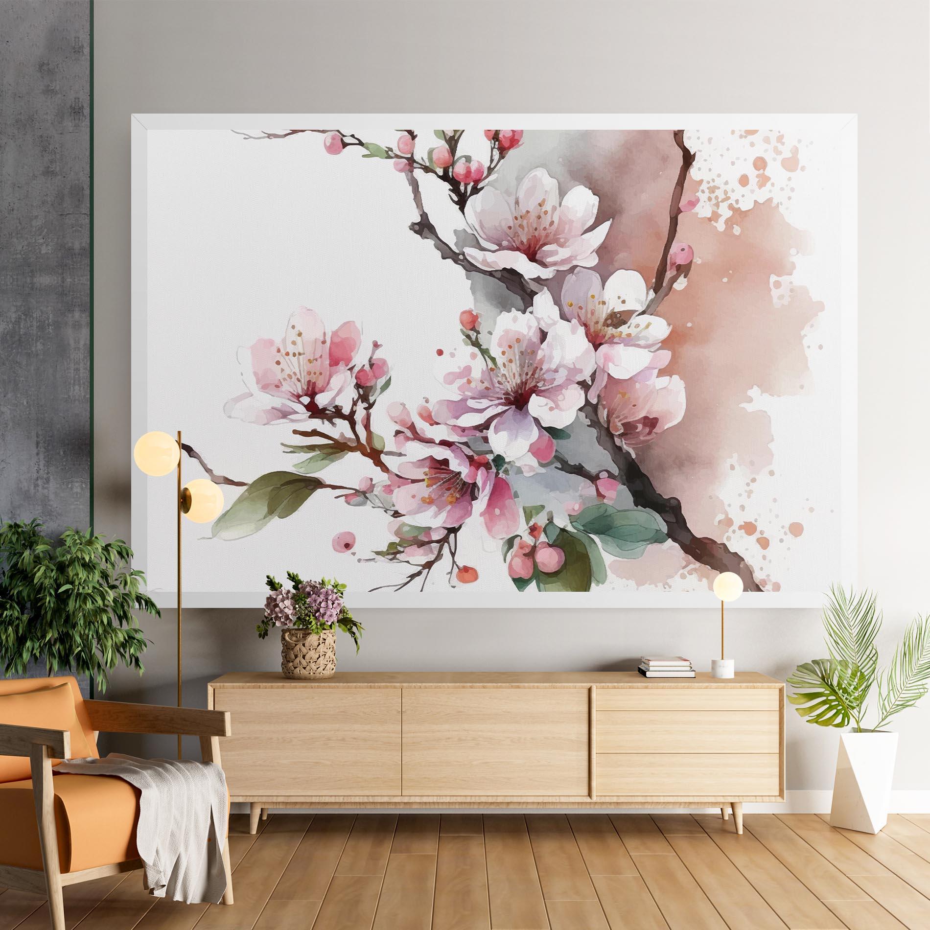 Tablou Canvas Cherry Spring Flower mockup 9
