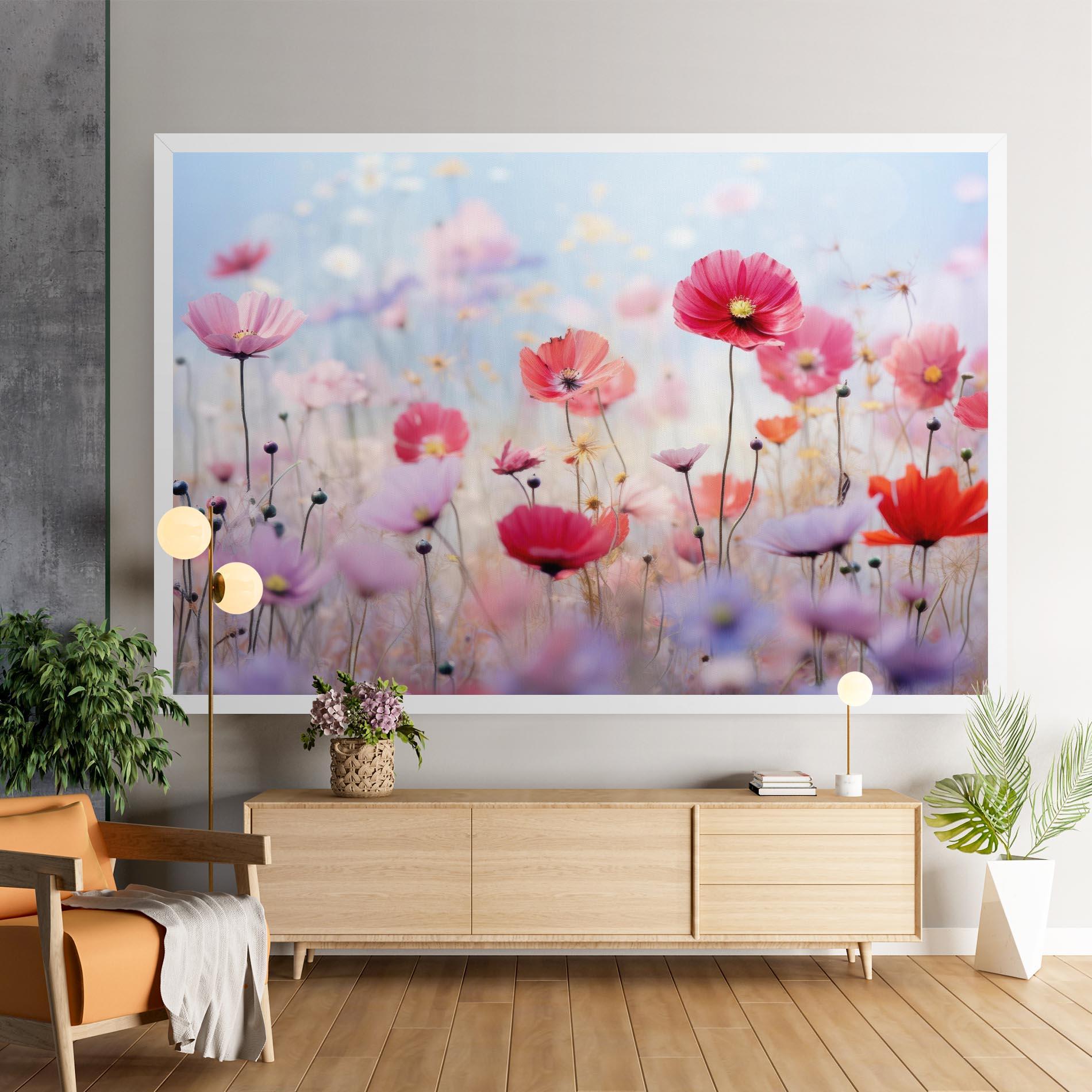 Tablou Canvas Dreamy Sprig Pink Flower mockup 9