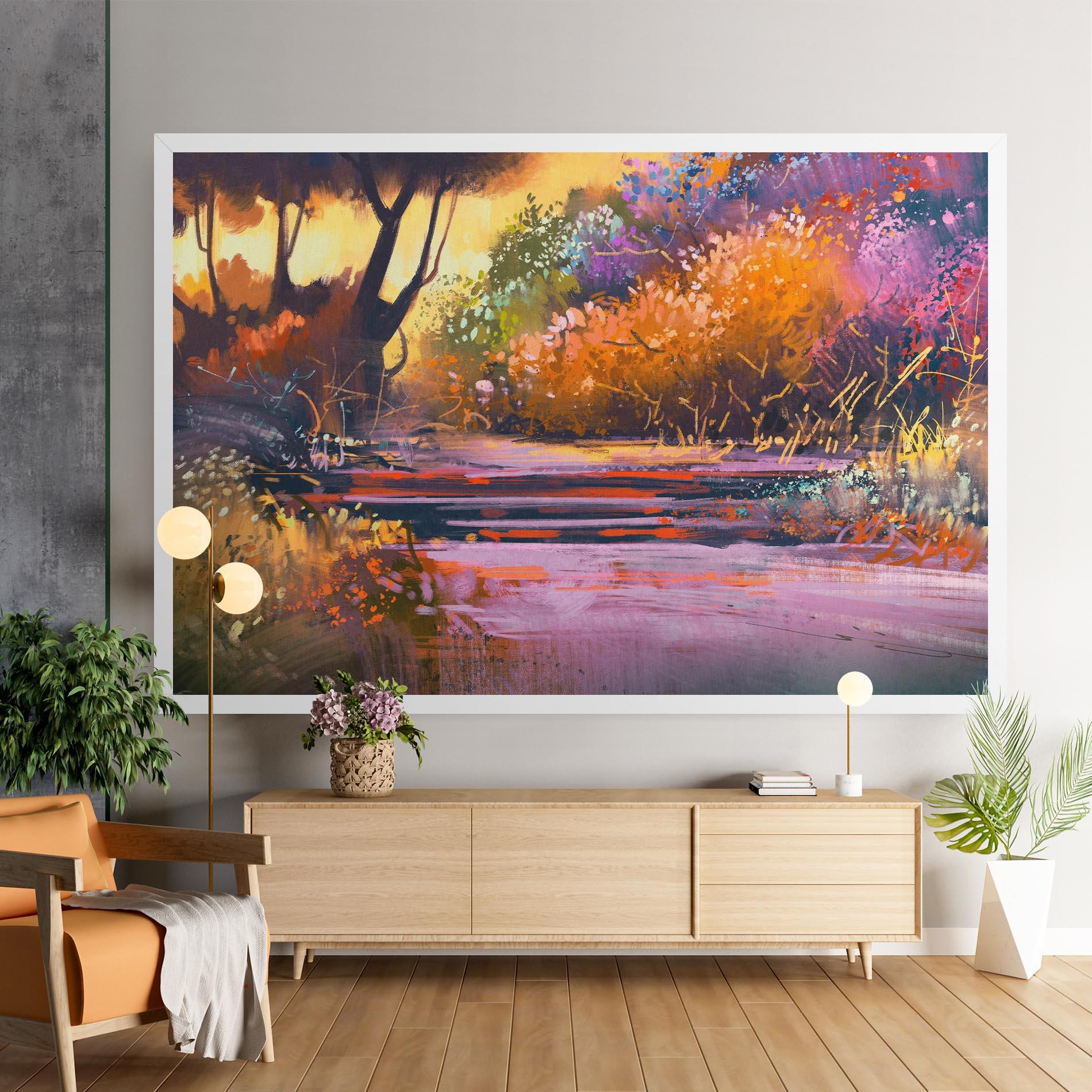 Tablou Canvas Landscape Colorful Trees mockup 9