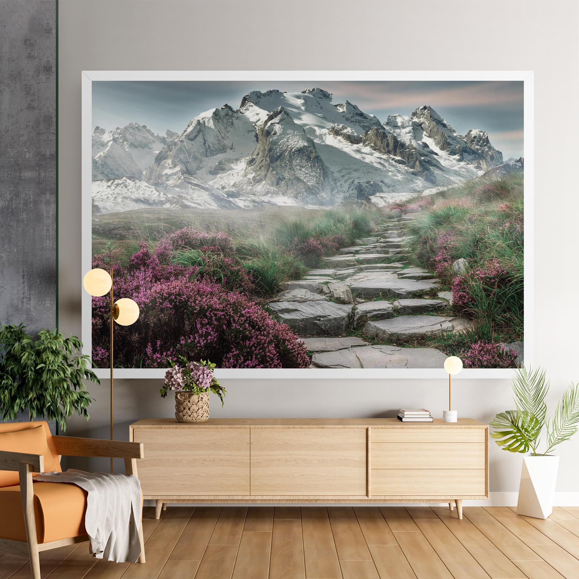 Tablou Canvas Mountain Spring View mockup 9