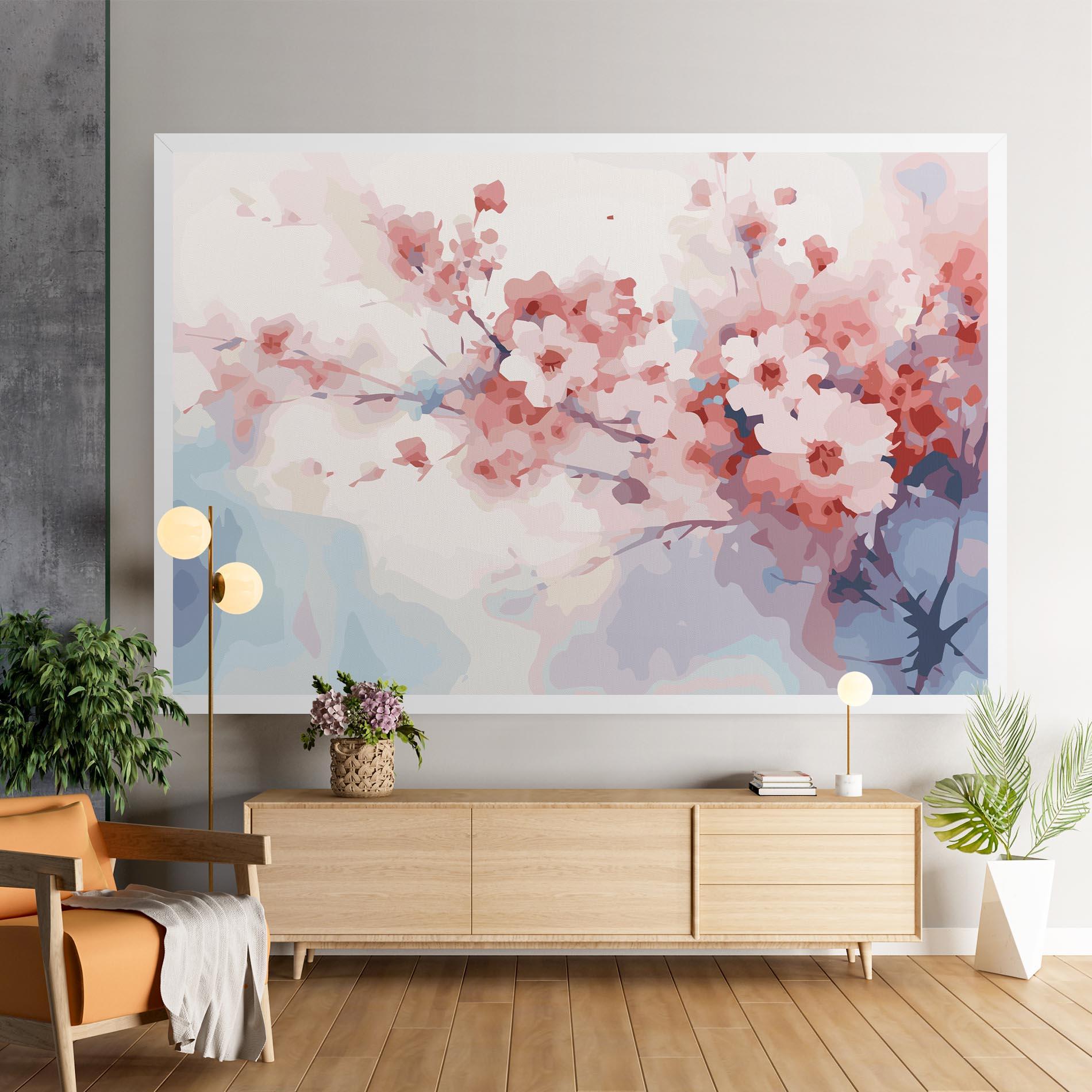 Tablou Canvas Pastel Spring Flowers mockup 9