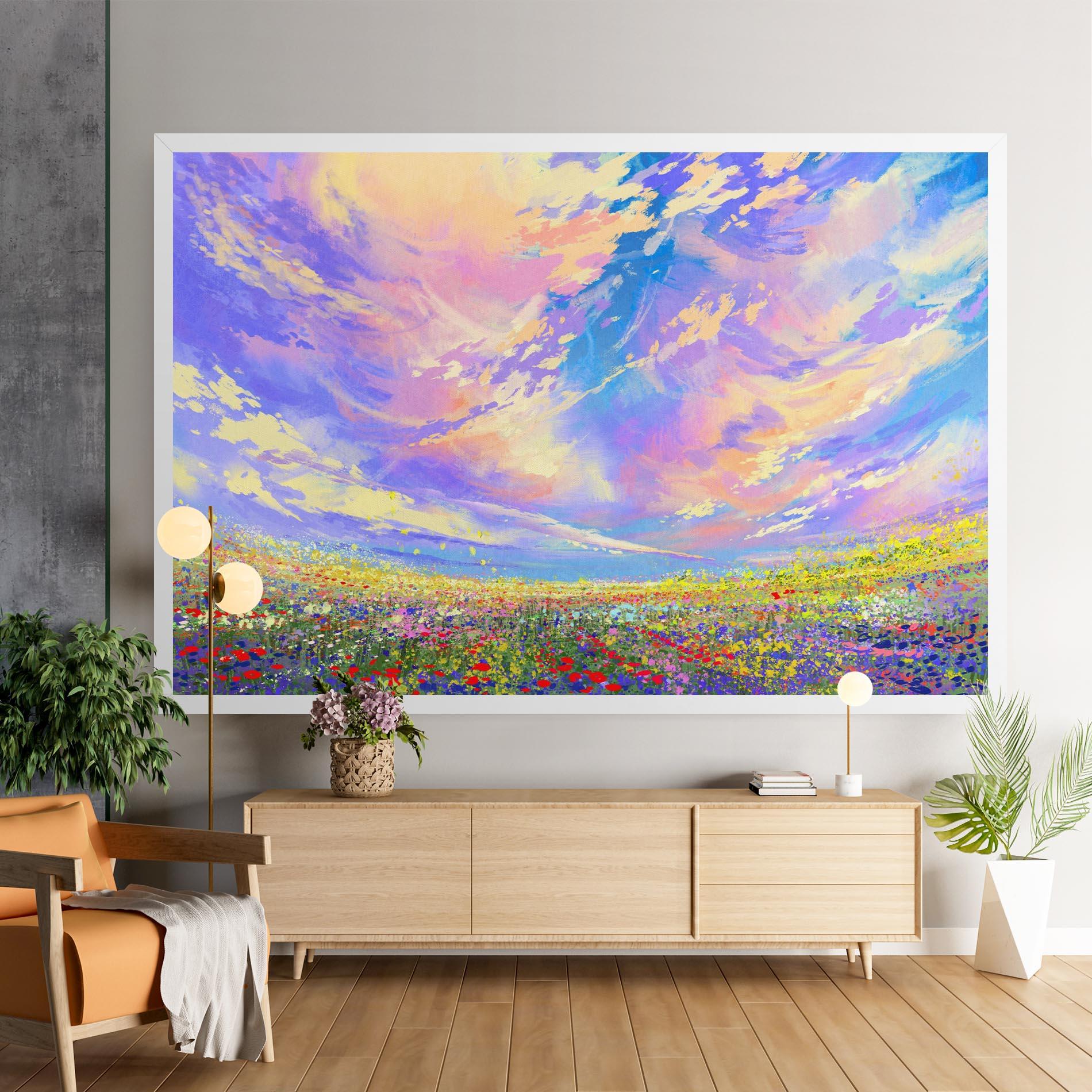 Tablou Canvas Spring Field mockup 9